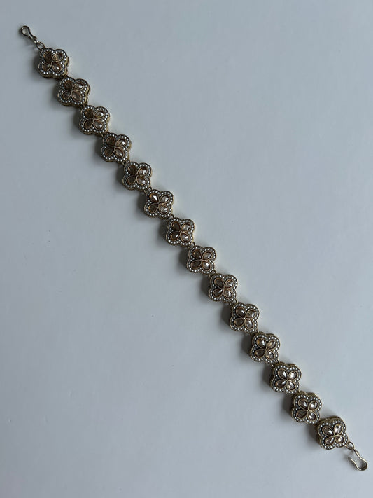 Four Leaf Clover Silver  Sheeshpool Gold