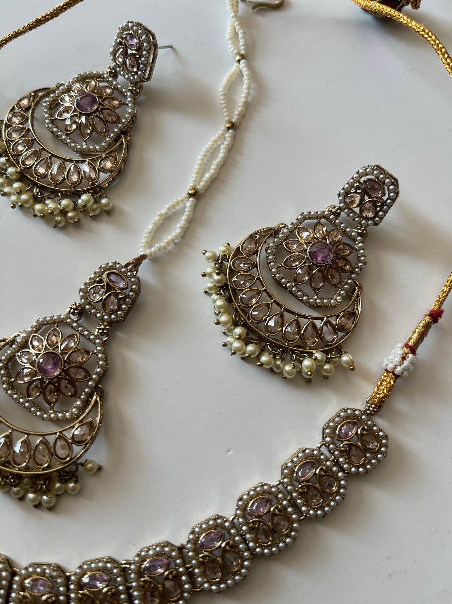 Light Purple Lavender Small Polki Set
