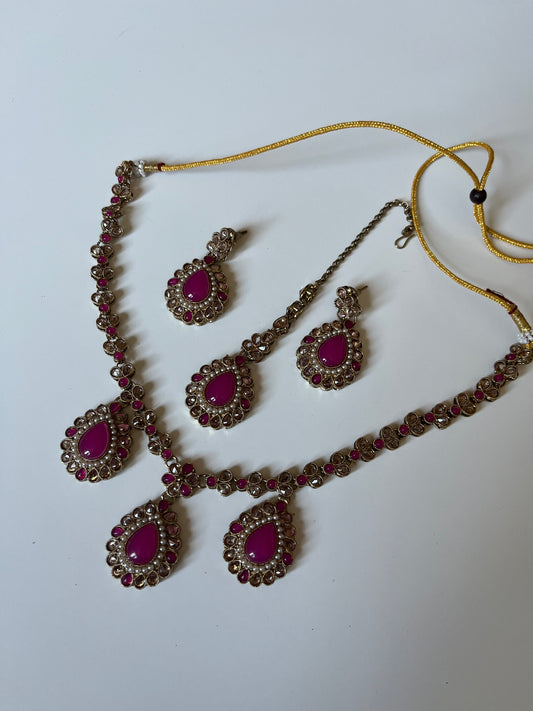 Hot Pink 3 Pendant Set