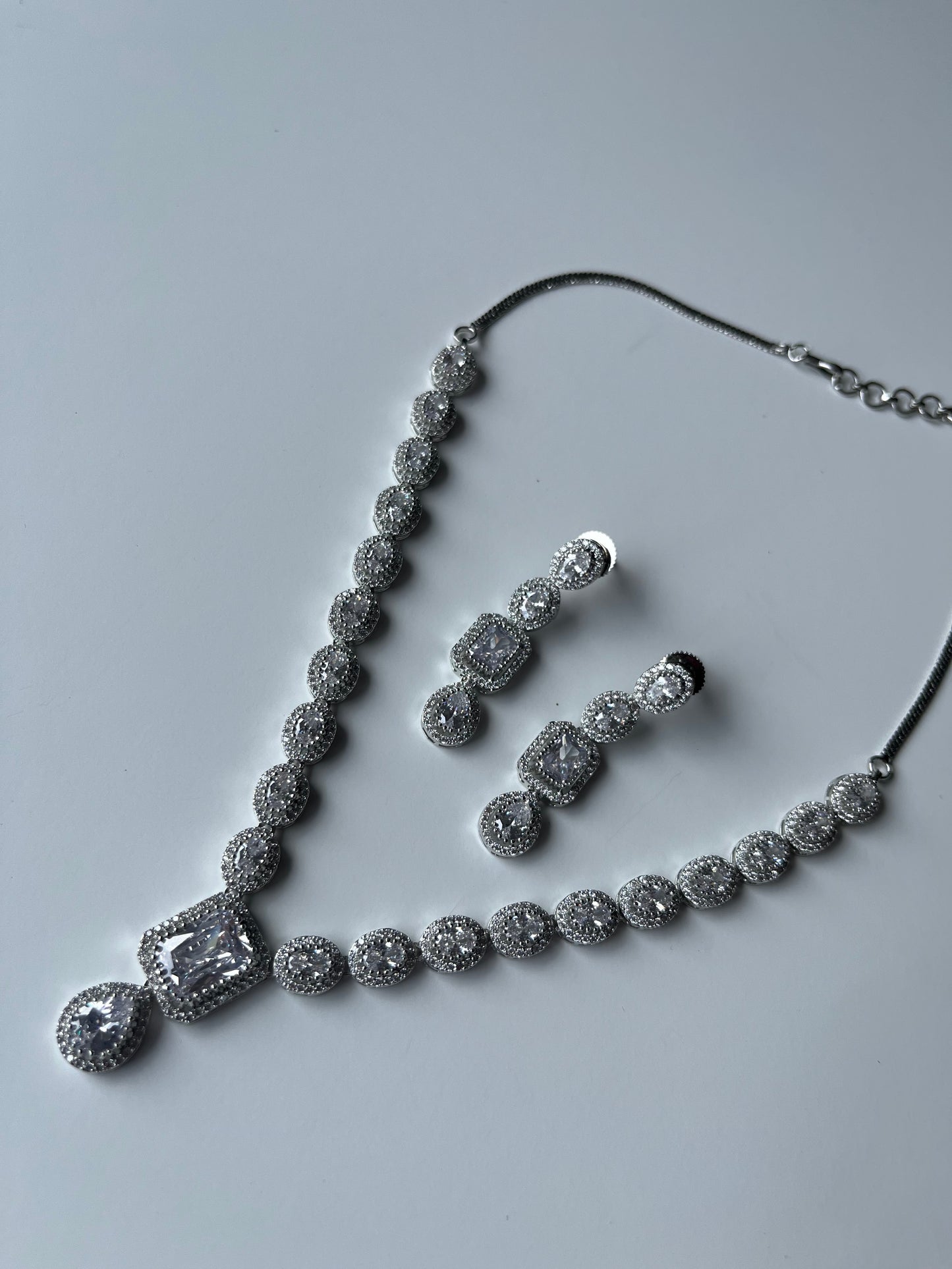 Silver American Diamond Pendant