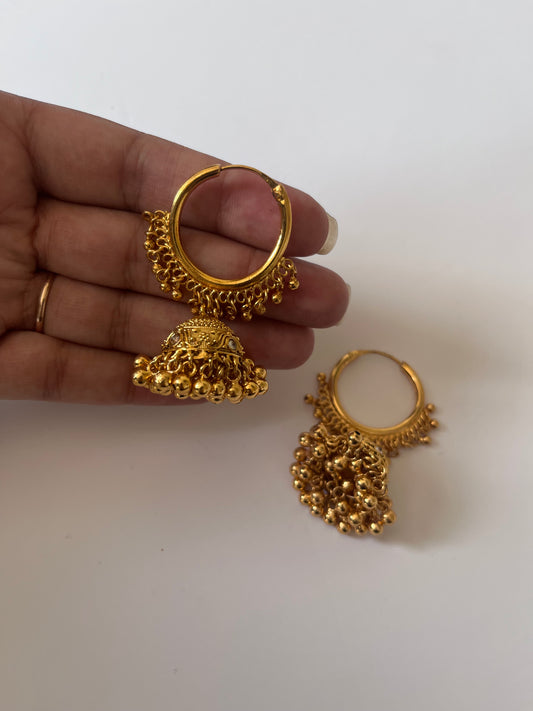 Faux Gold Jumke Earrings