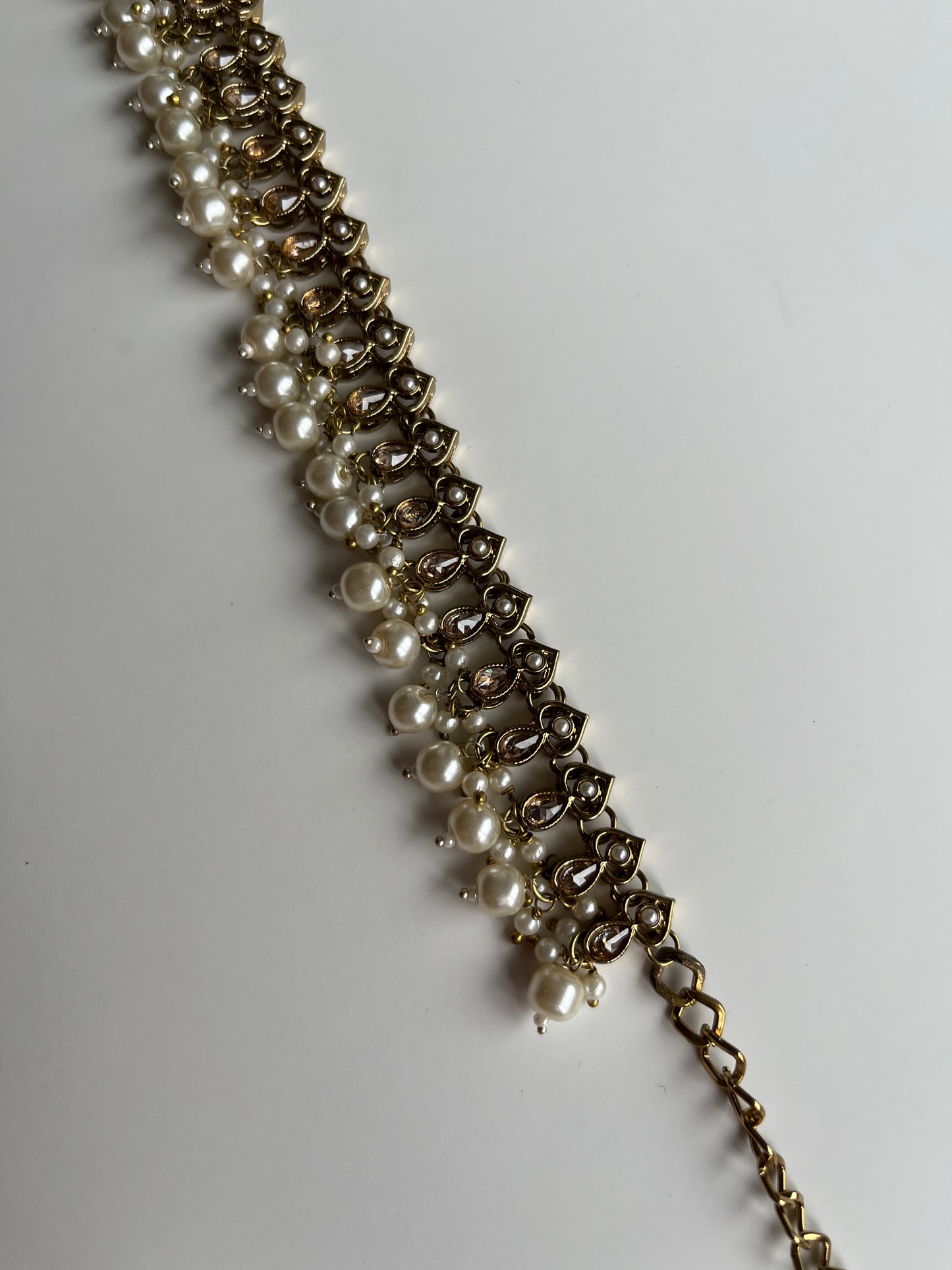 Tear Drop White Pearl Waistchain