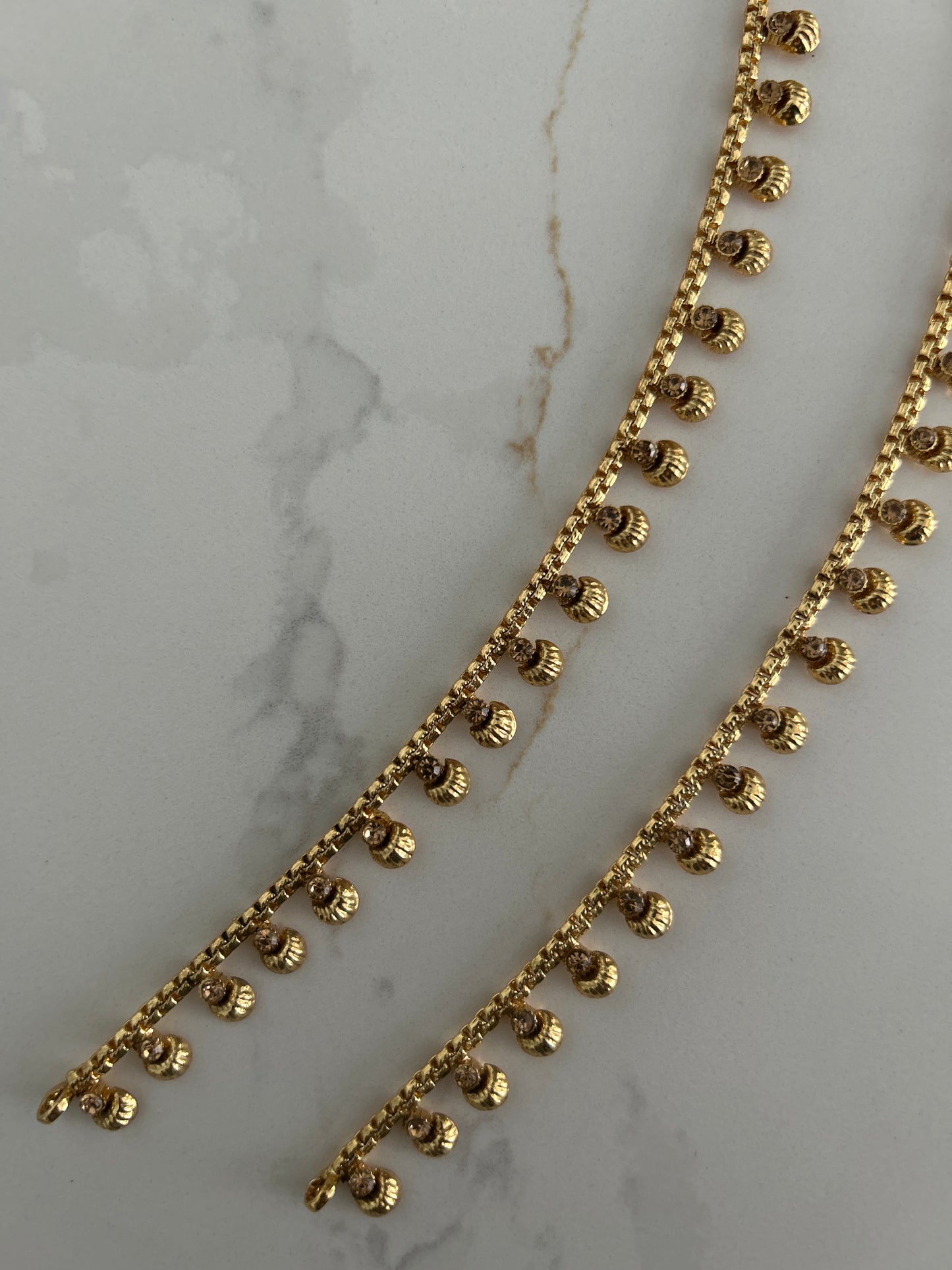 Circle Gold Anklets Payal Jhanjaran