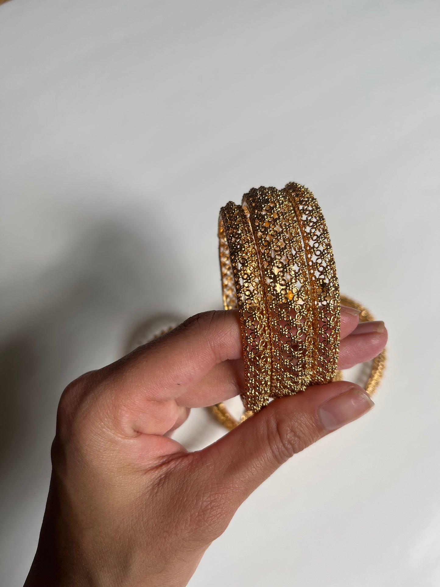 Antique Gold Bangle Set of 6