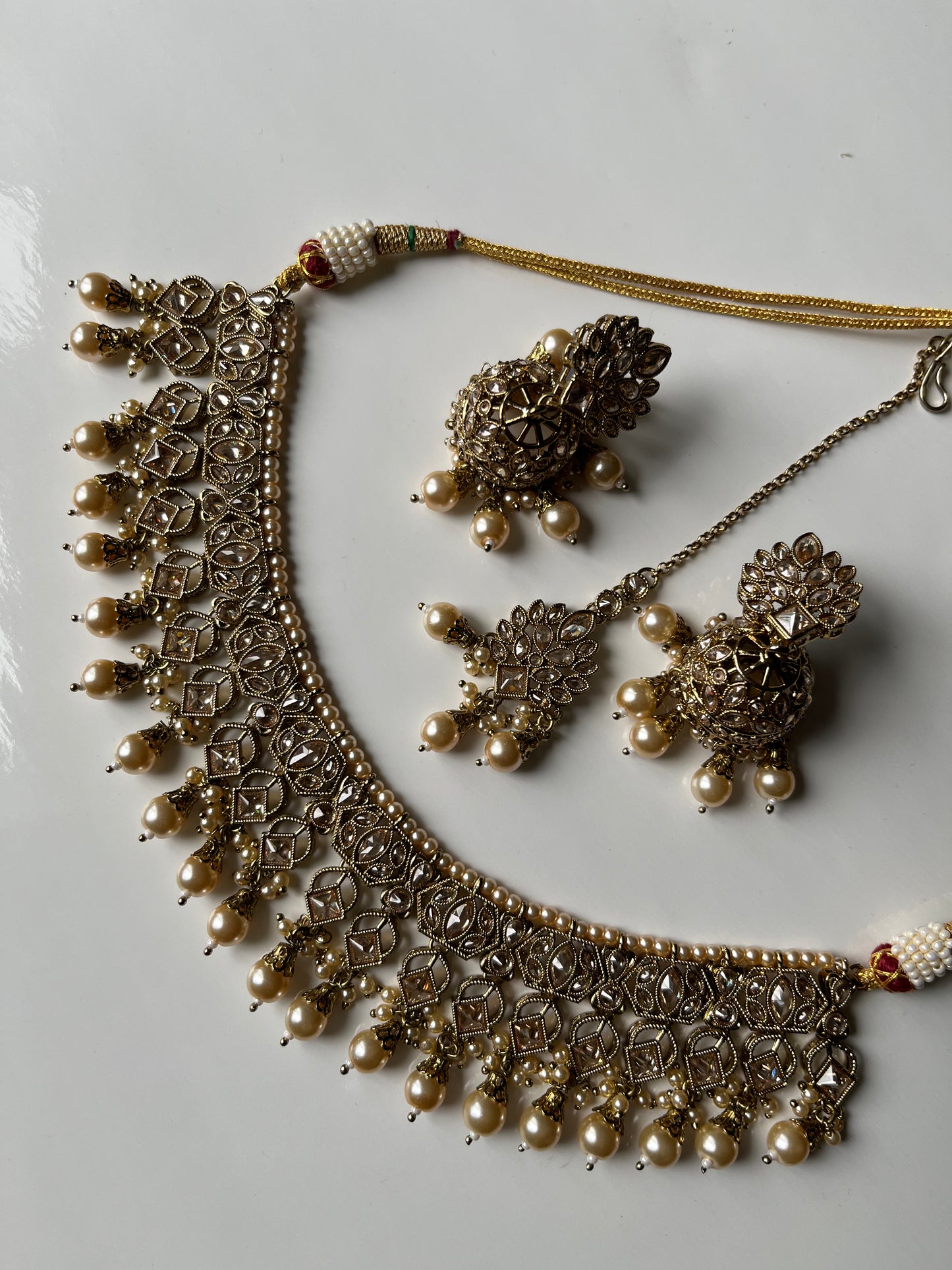 Gold Polki Jumke Necklace Set