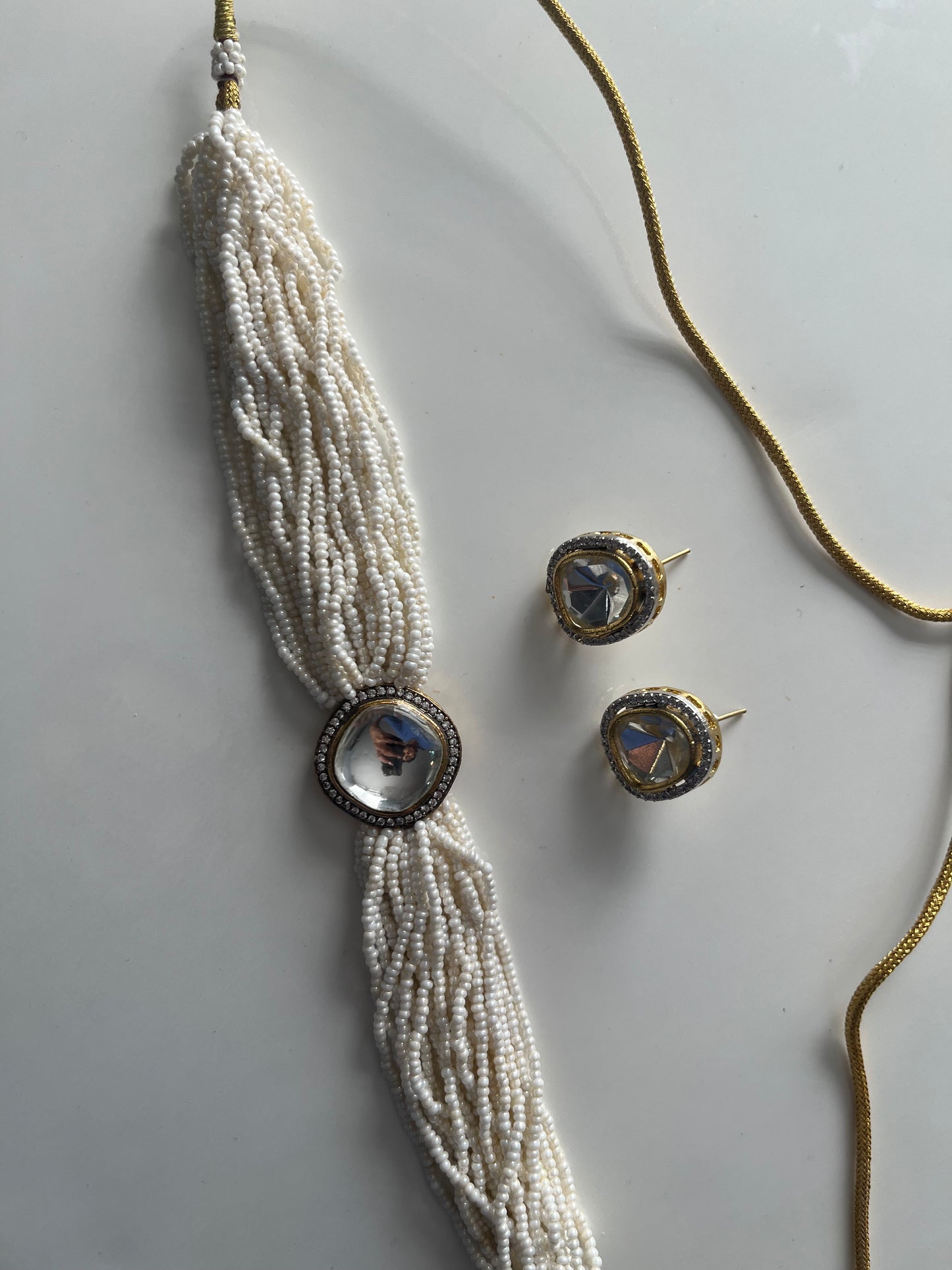 Uncut Kundan Pearl Choker