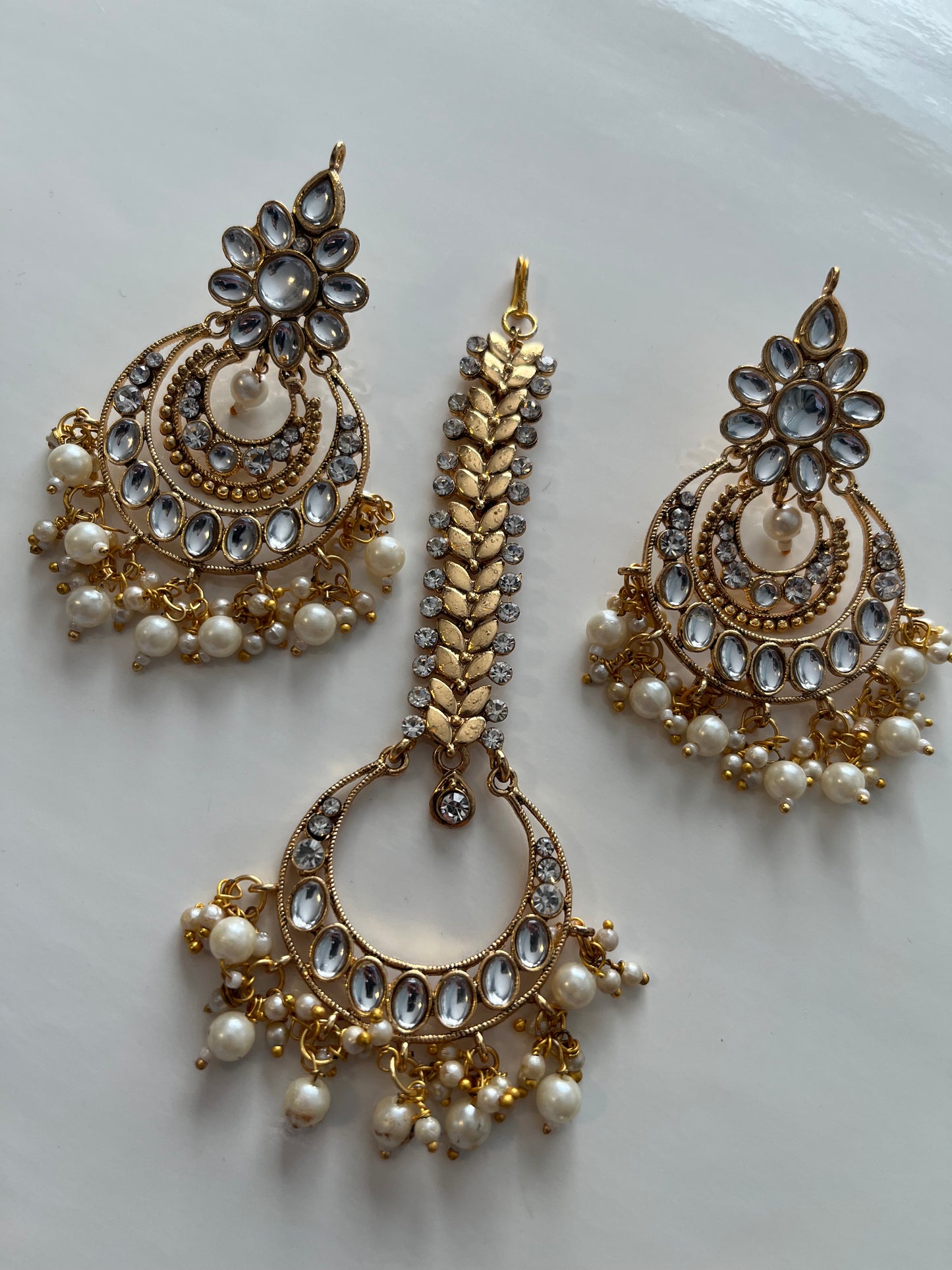 Faux Kundan Spinal Tikka Set