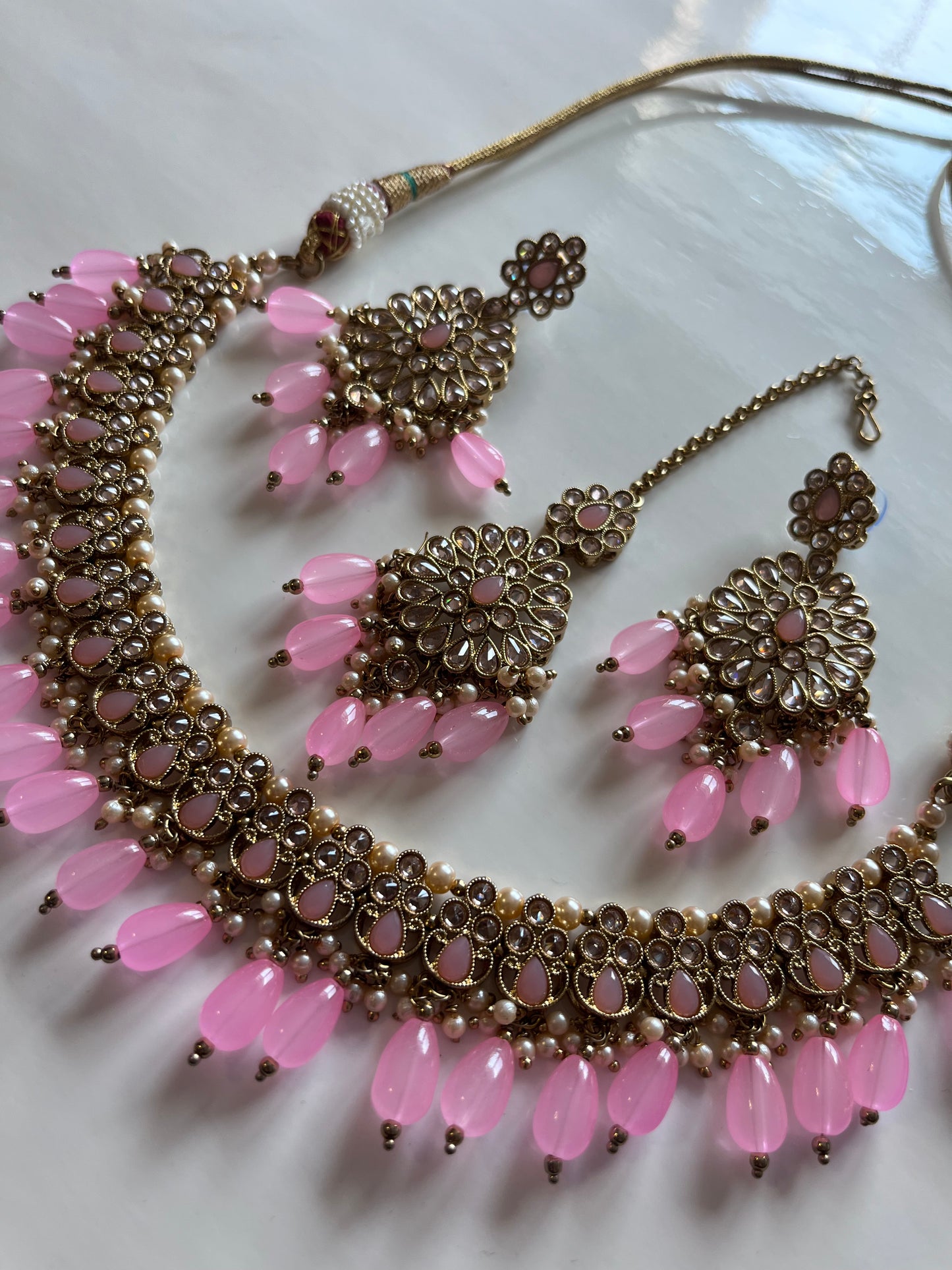 Baby Pink Necklace Set