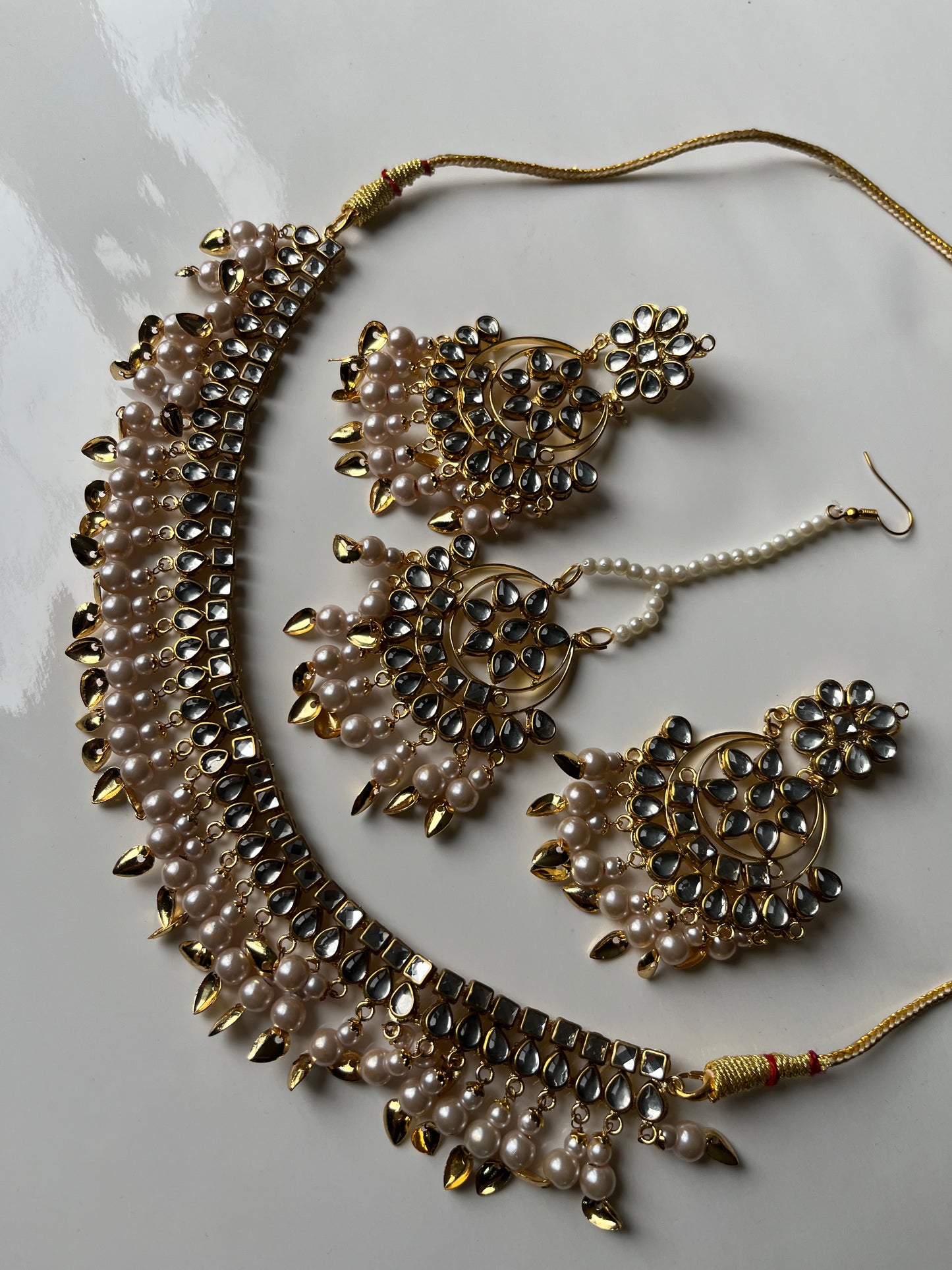 Gold Faux Kundan Set