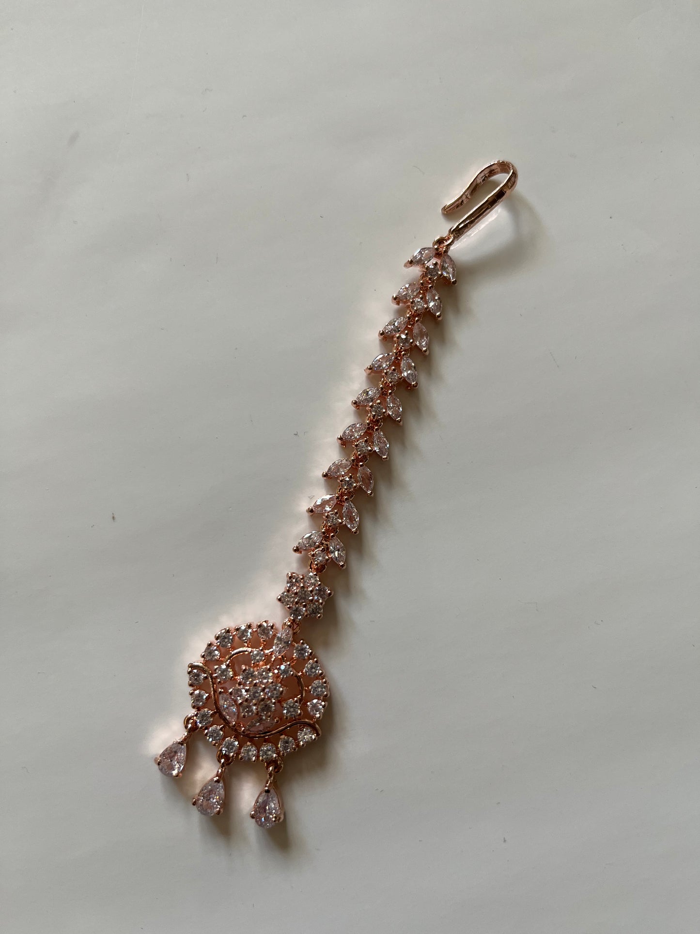 Rose Gold American Diamond Tikka