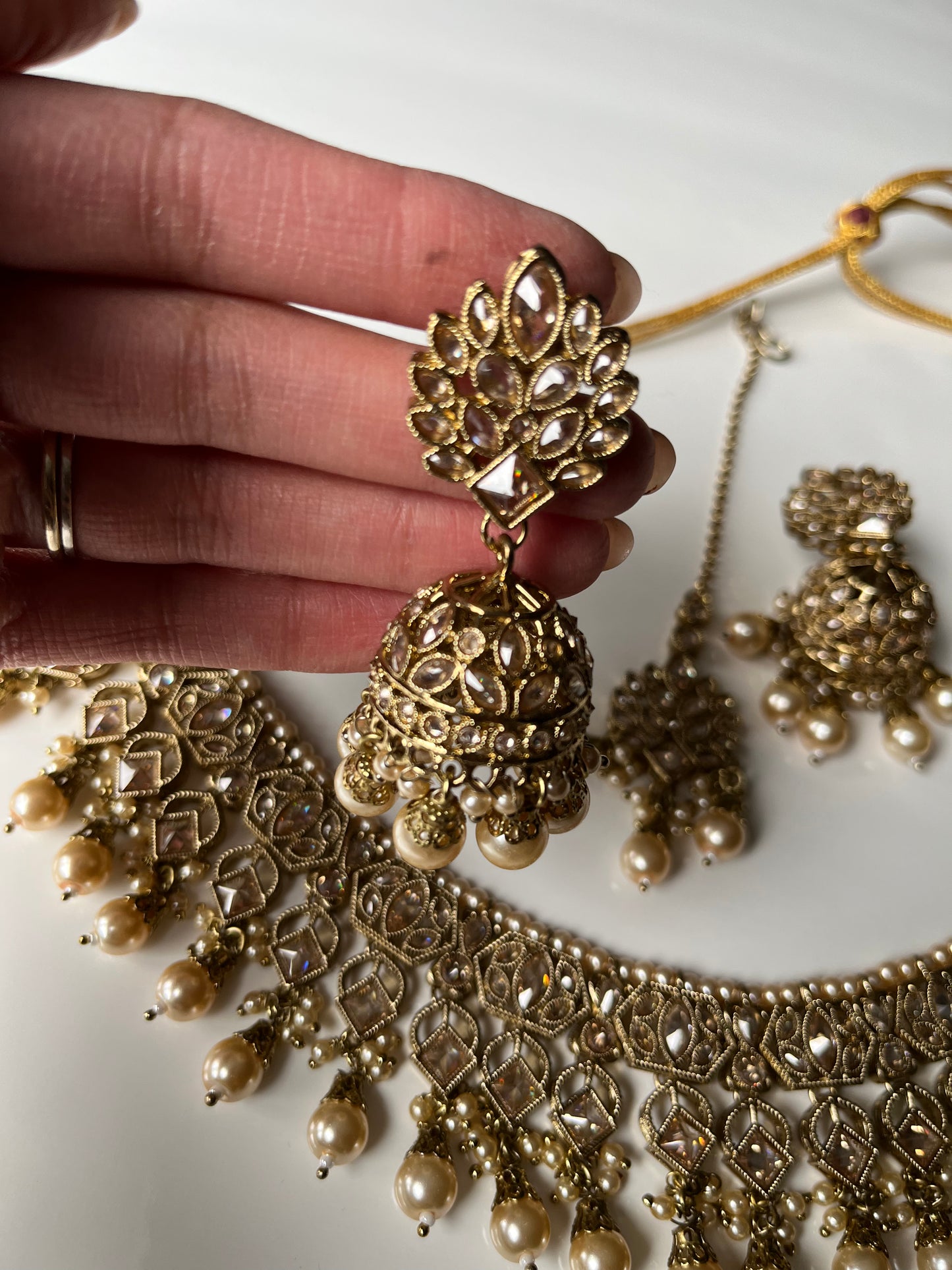 Gold Polki Jumke Necklace Set