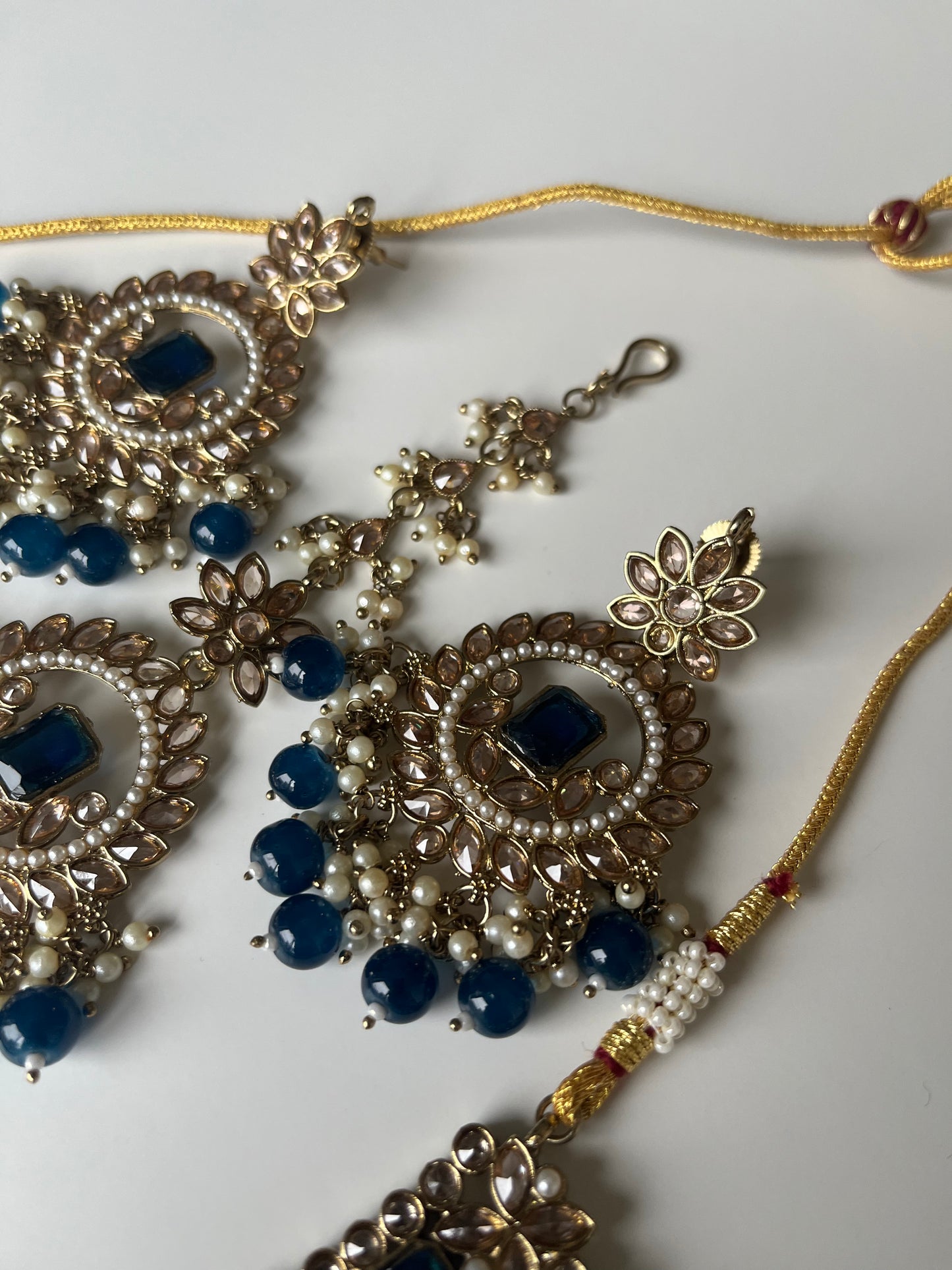 Navy Blue Necklace Set