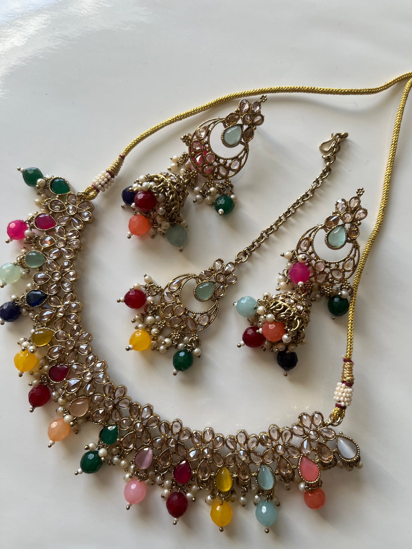 Multicolour Jumke Necklace Set