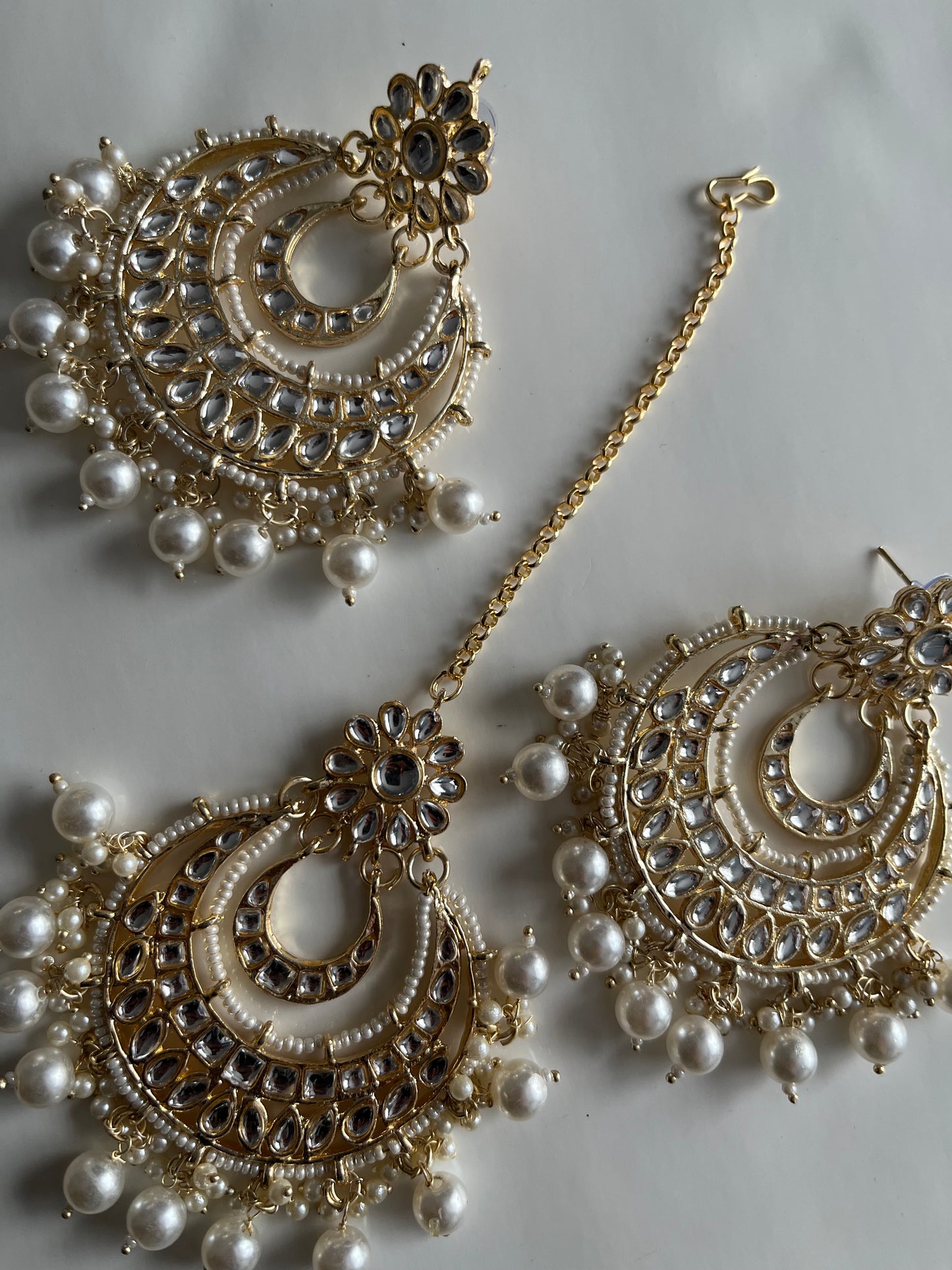 Faux Kundan Earring Tikka