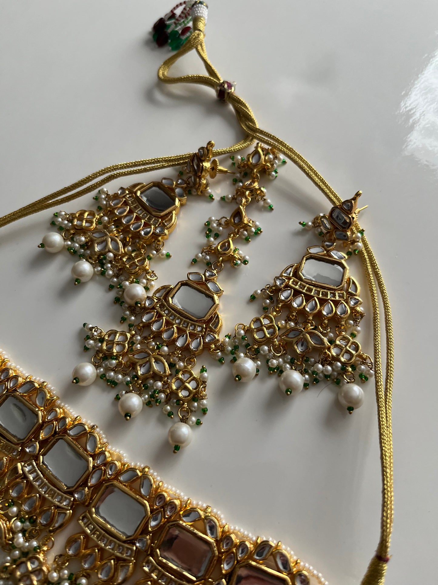 Stunning Uncut Kundan Pearl Set