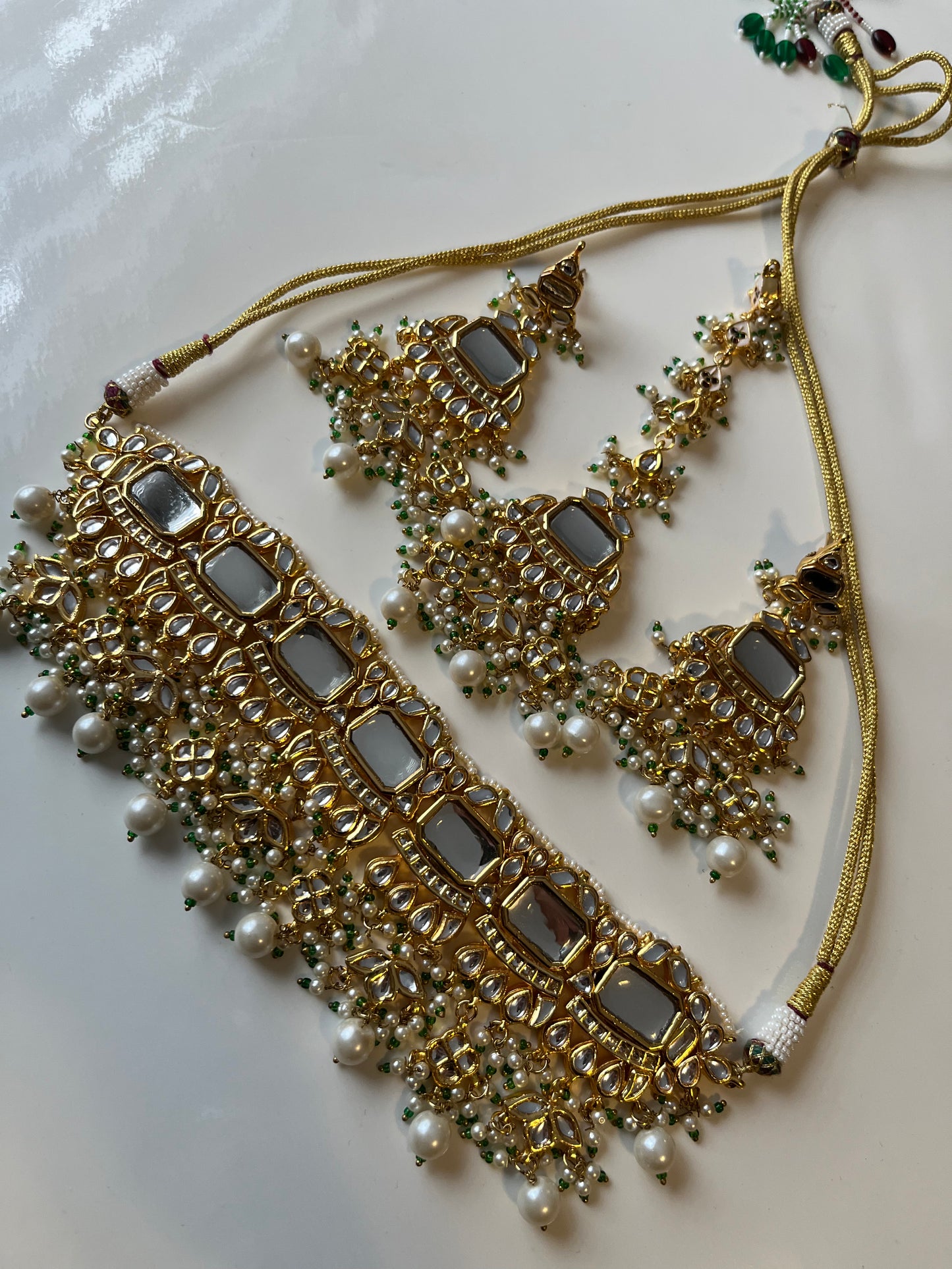 Stunning Uncut Kundan Pearl Set