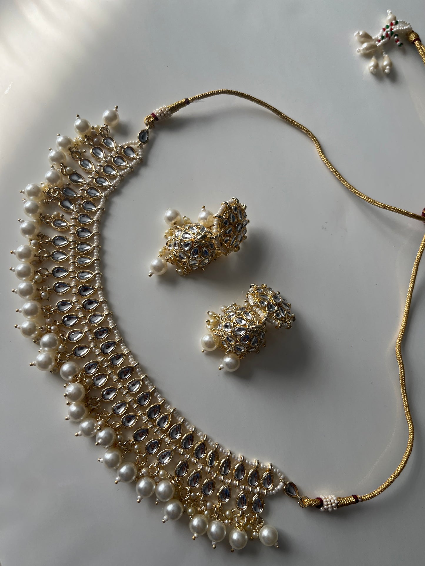 Faux Kundan Jumke Necklace Choker