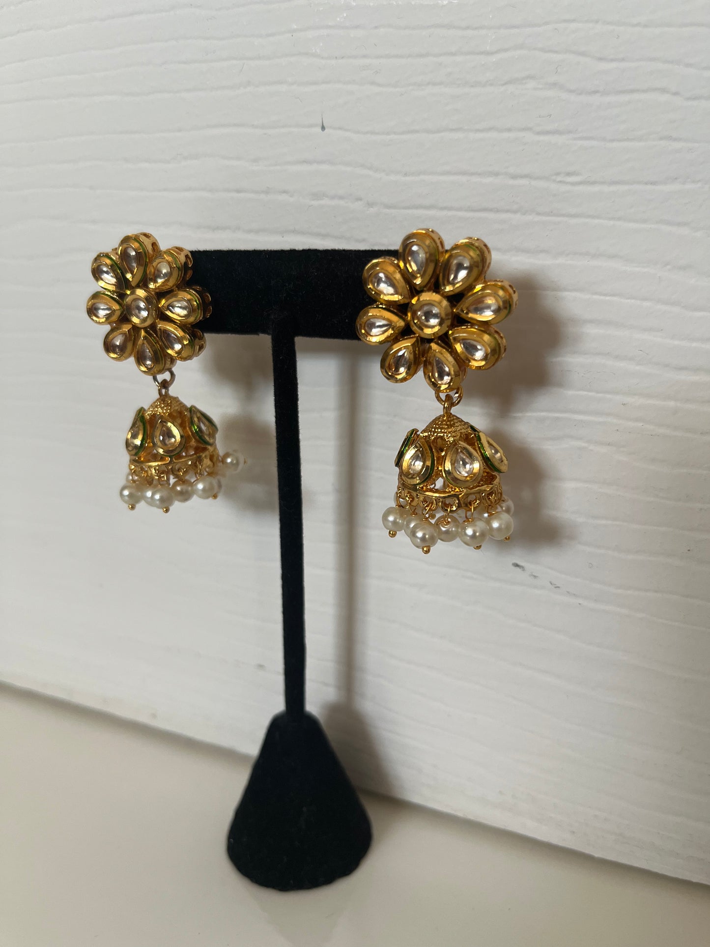 Traditional Gold Plated Kundan Jumke