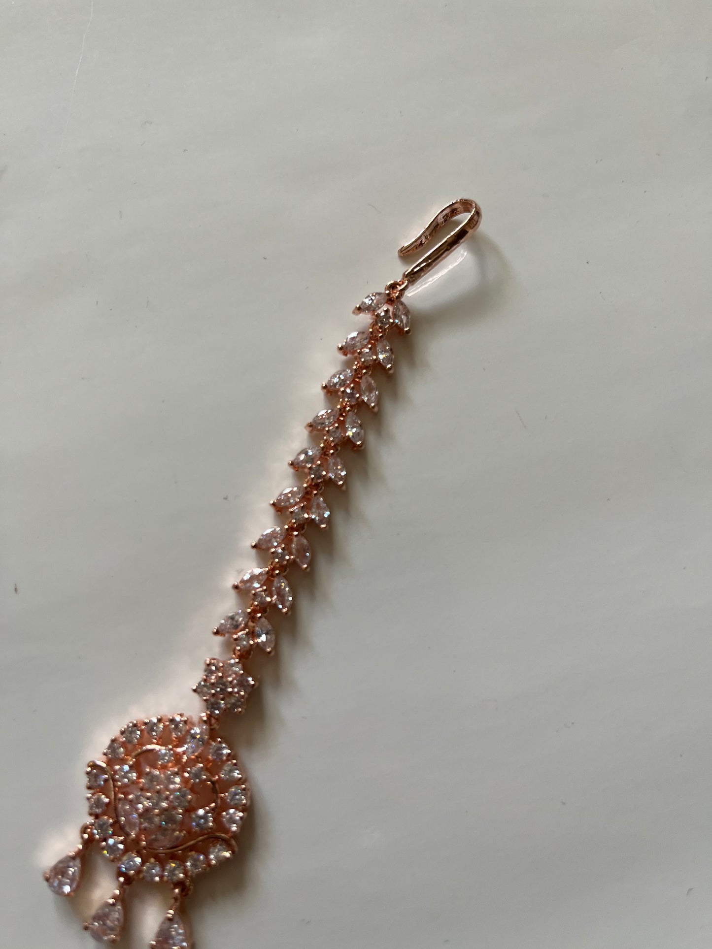 Rose Gold American Diamond Tikka