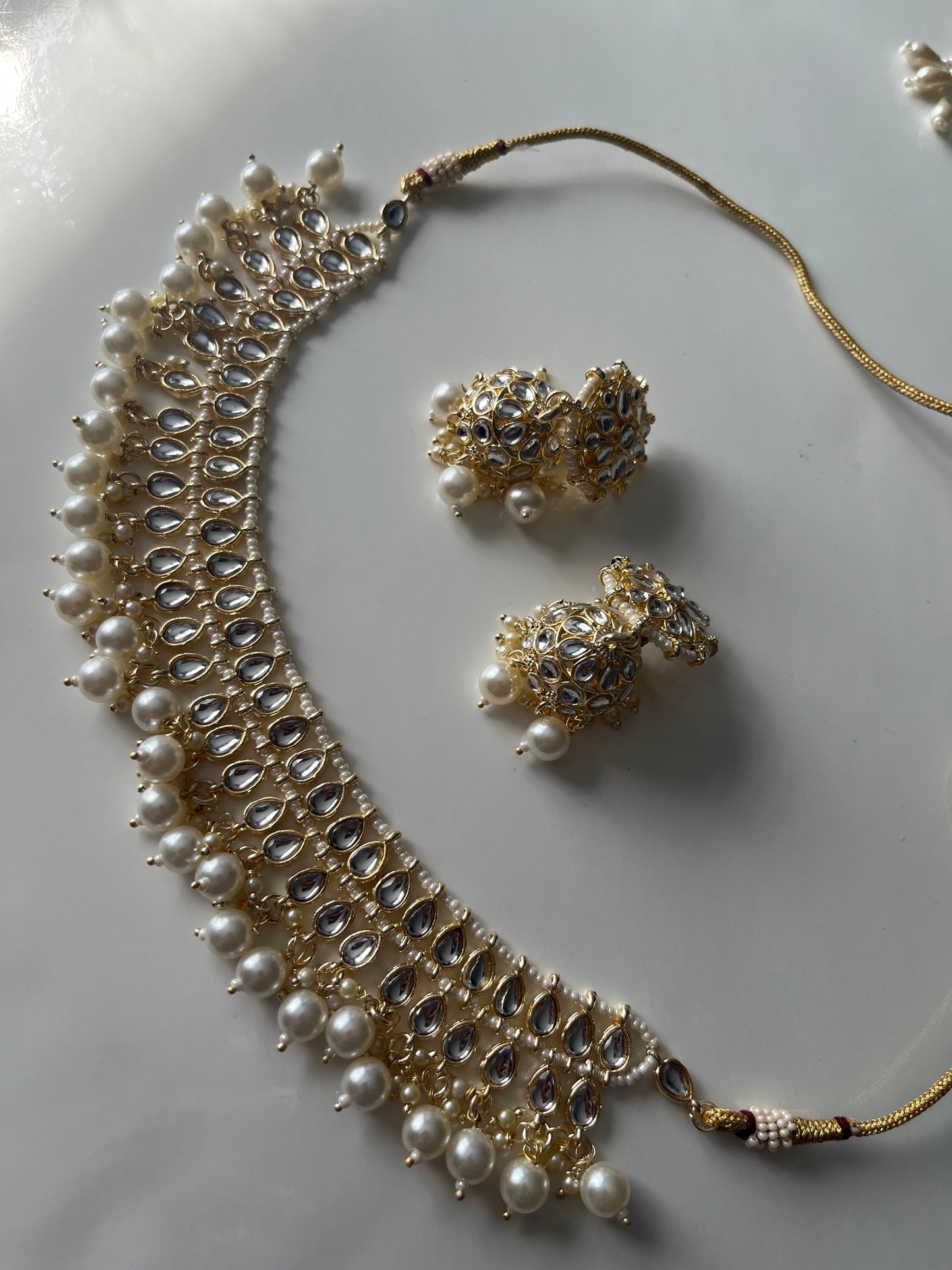 Faux Kundan Jumke Necklace Choker