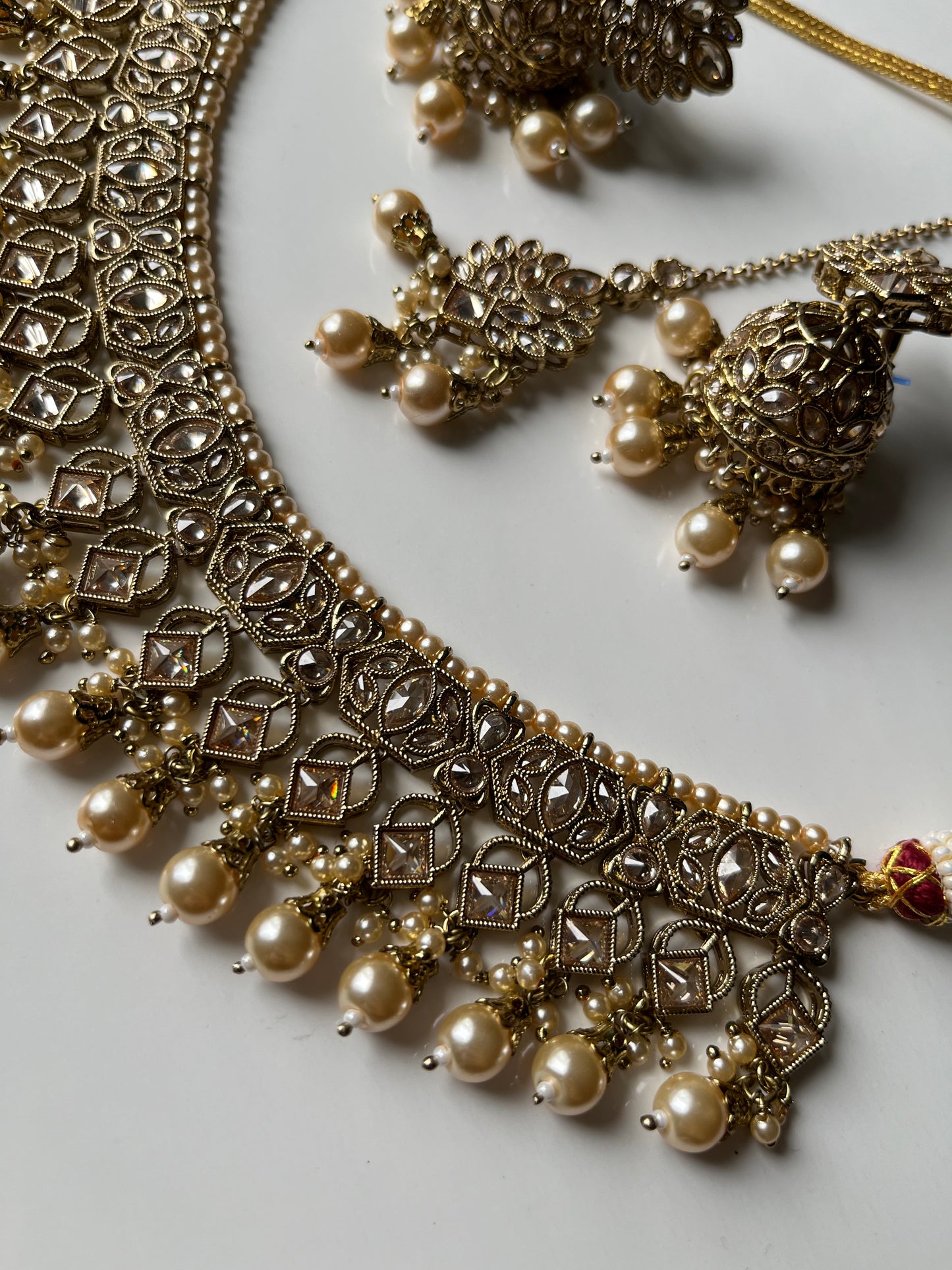 Gold Polki Jumke Necklace Set