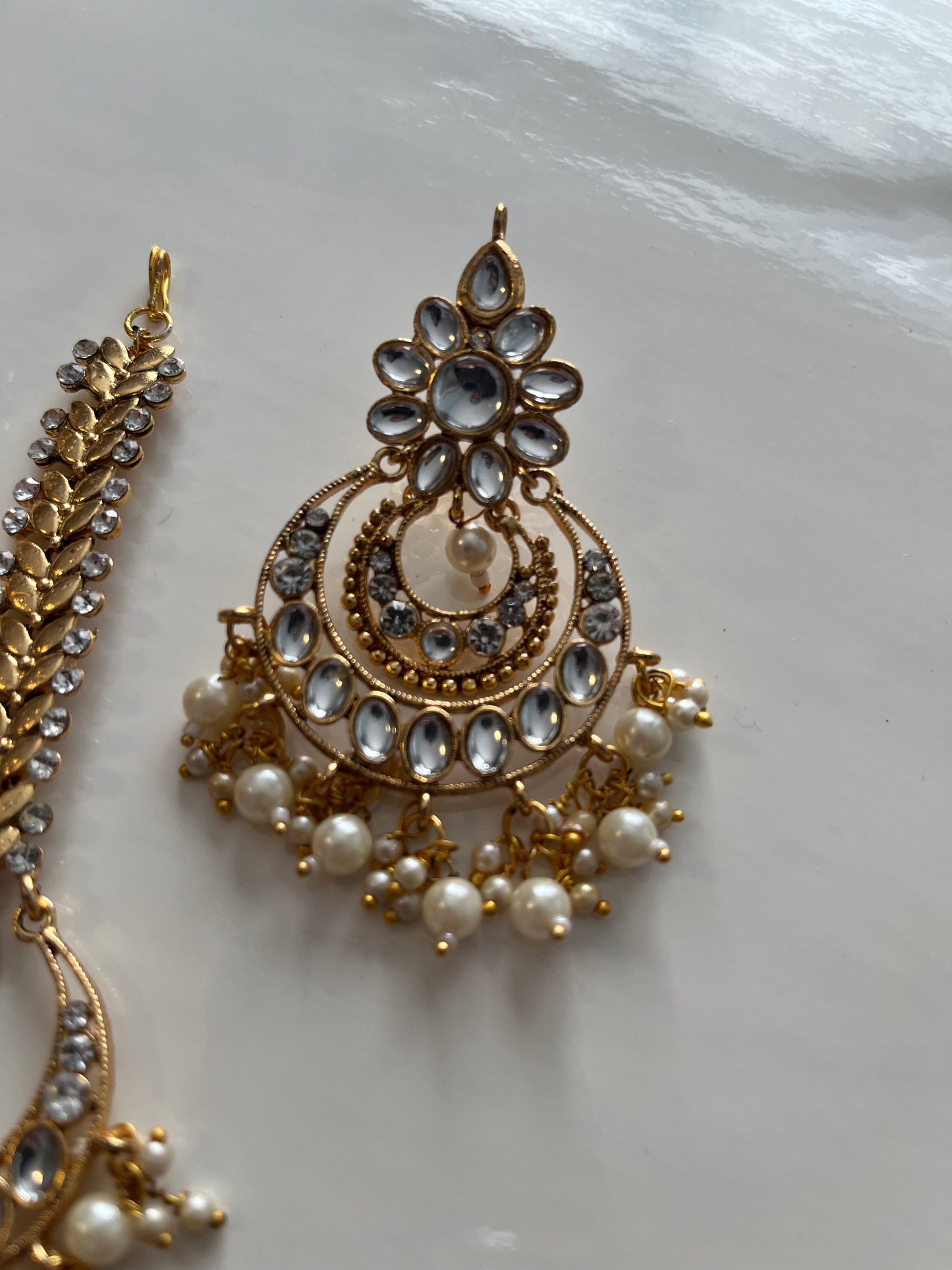 Faux Kundan Spinal Tikka Set