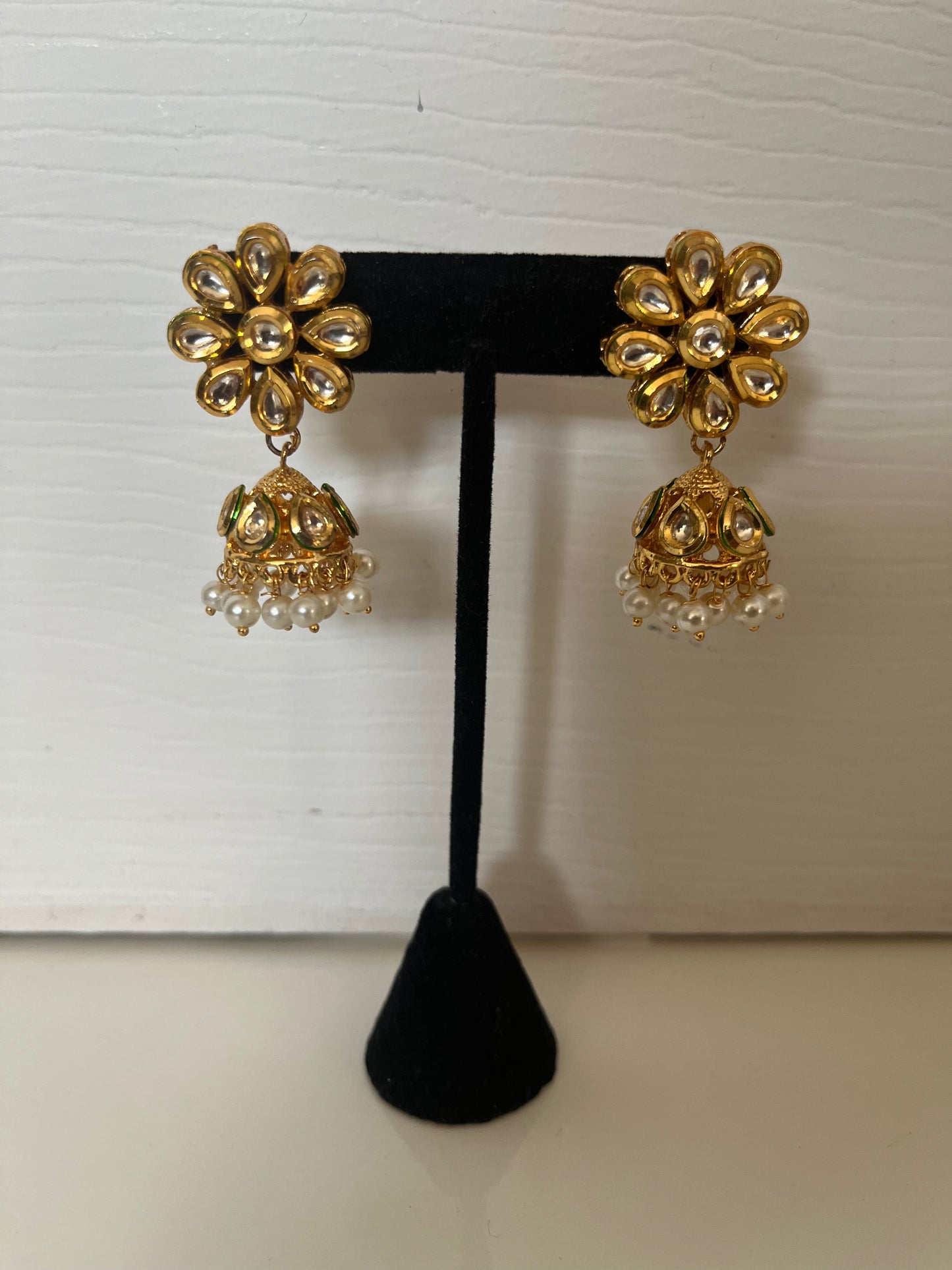 Traditional Gold Plated Kundan Jumke