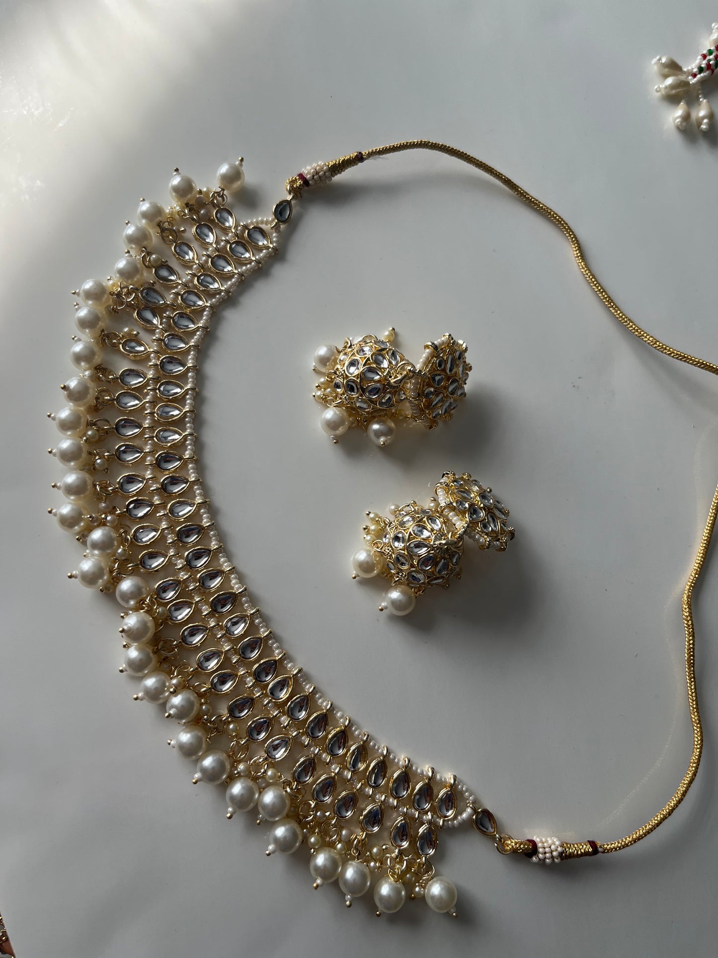 Faux Kundan Jumke Necklace Choker