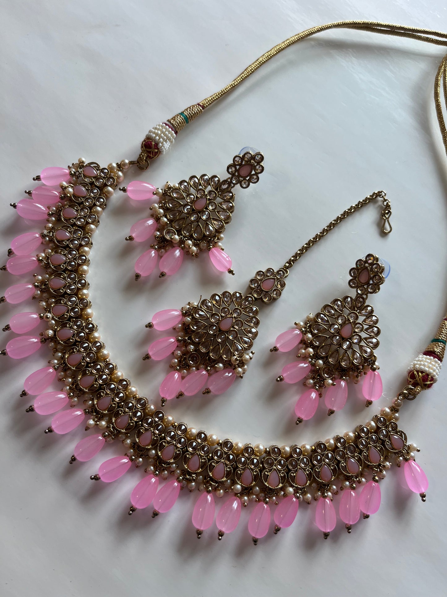 Baby Pink Necklace Set