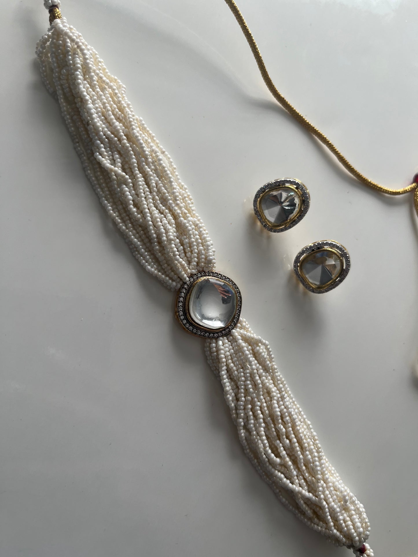 Uncut Kundan Pearl Choker