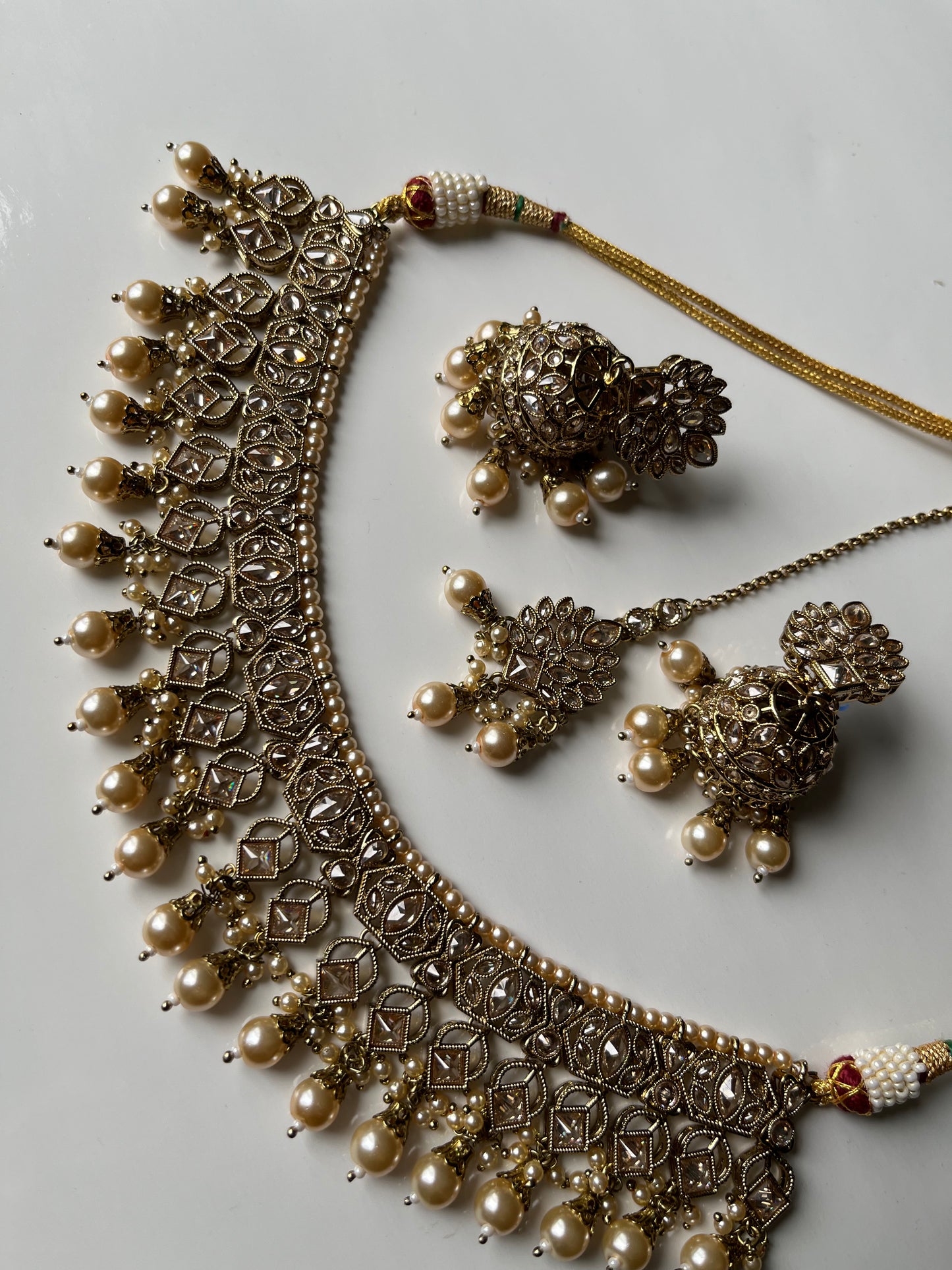 Gold Polki Jumke Necklace Set