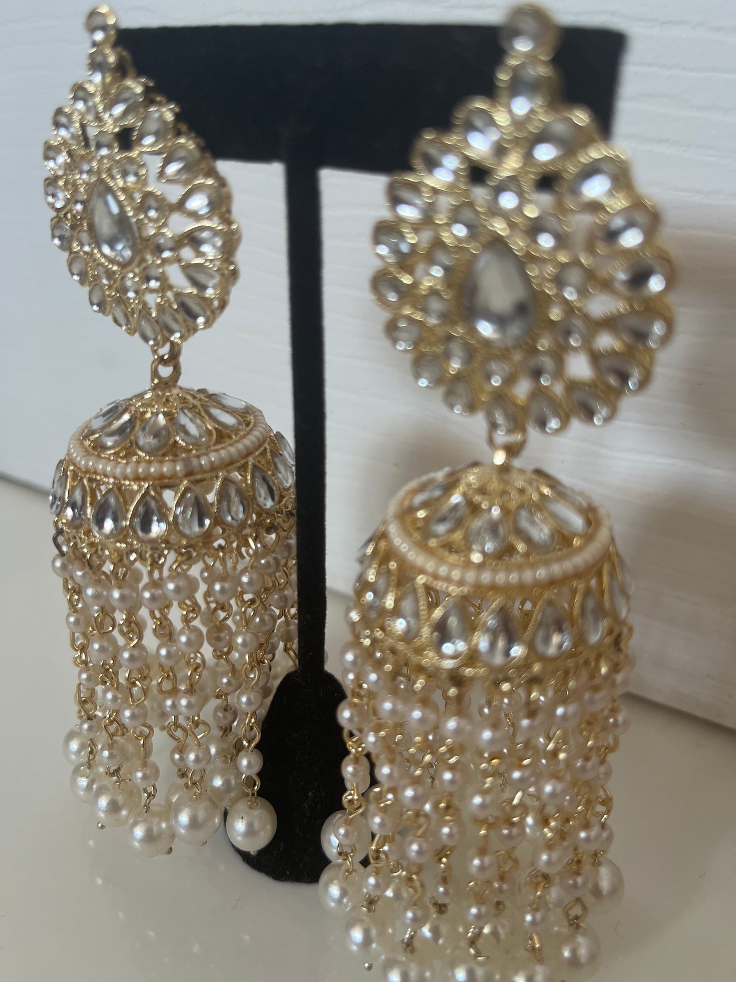 Statement Faux Kundan Jumke