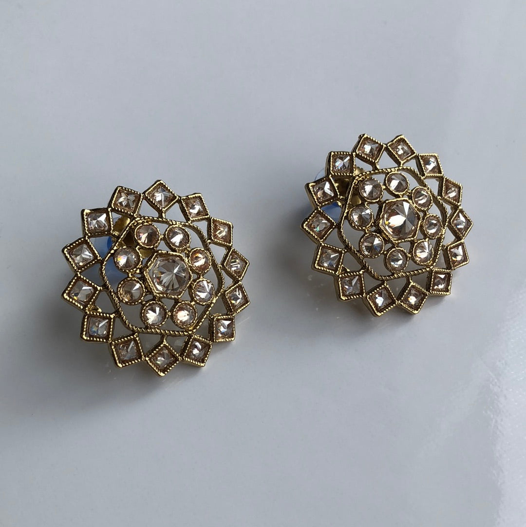 Geometric Gold Studs