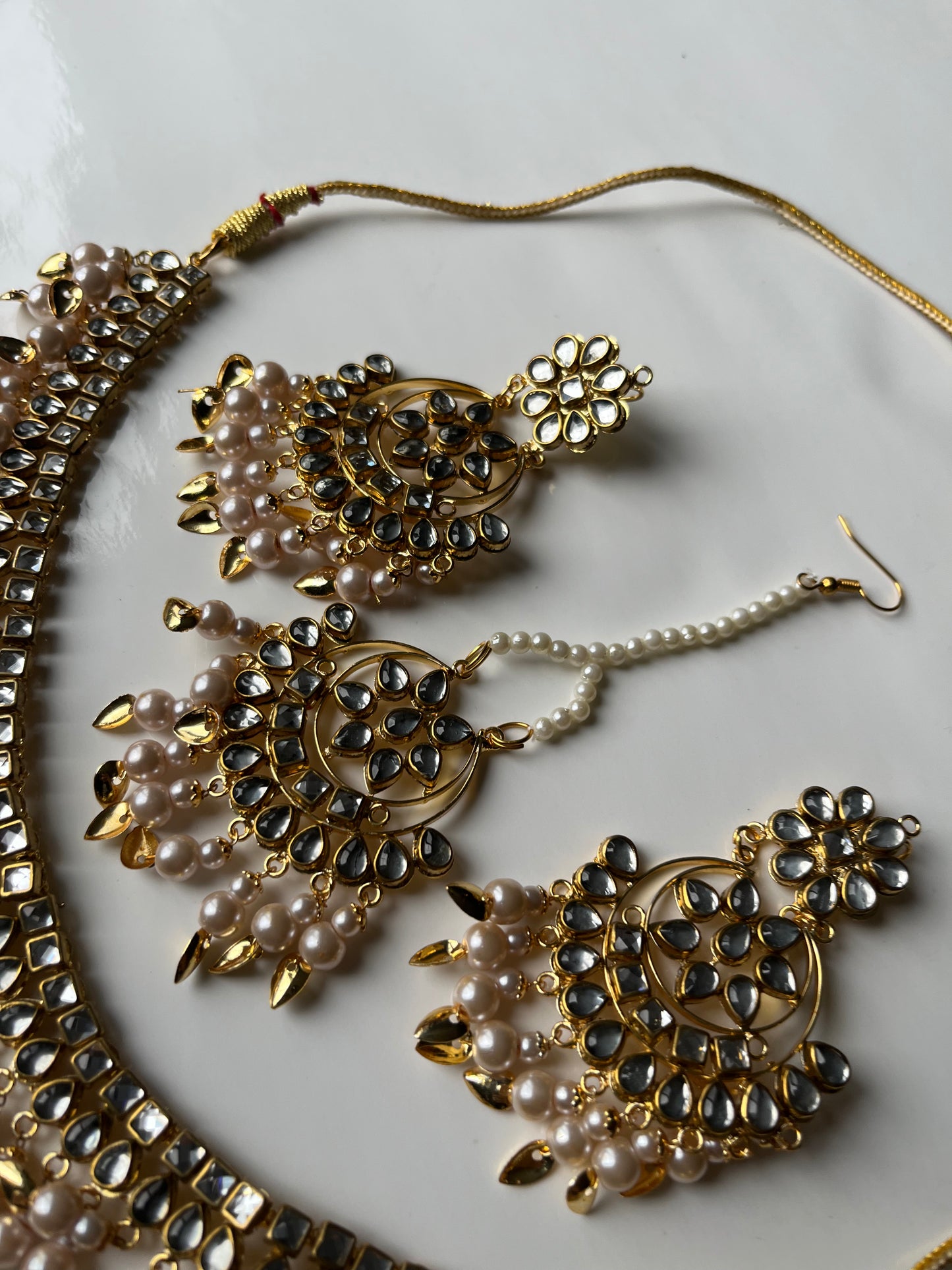 Gold Faux Kundan Set