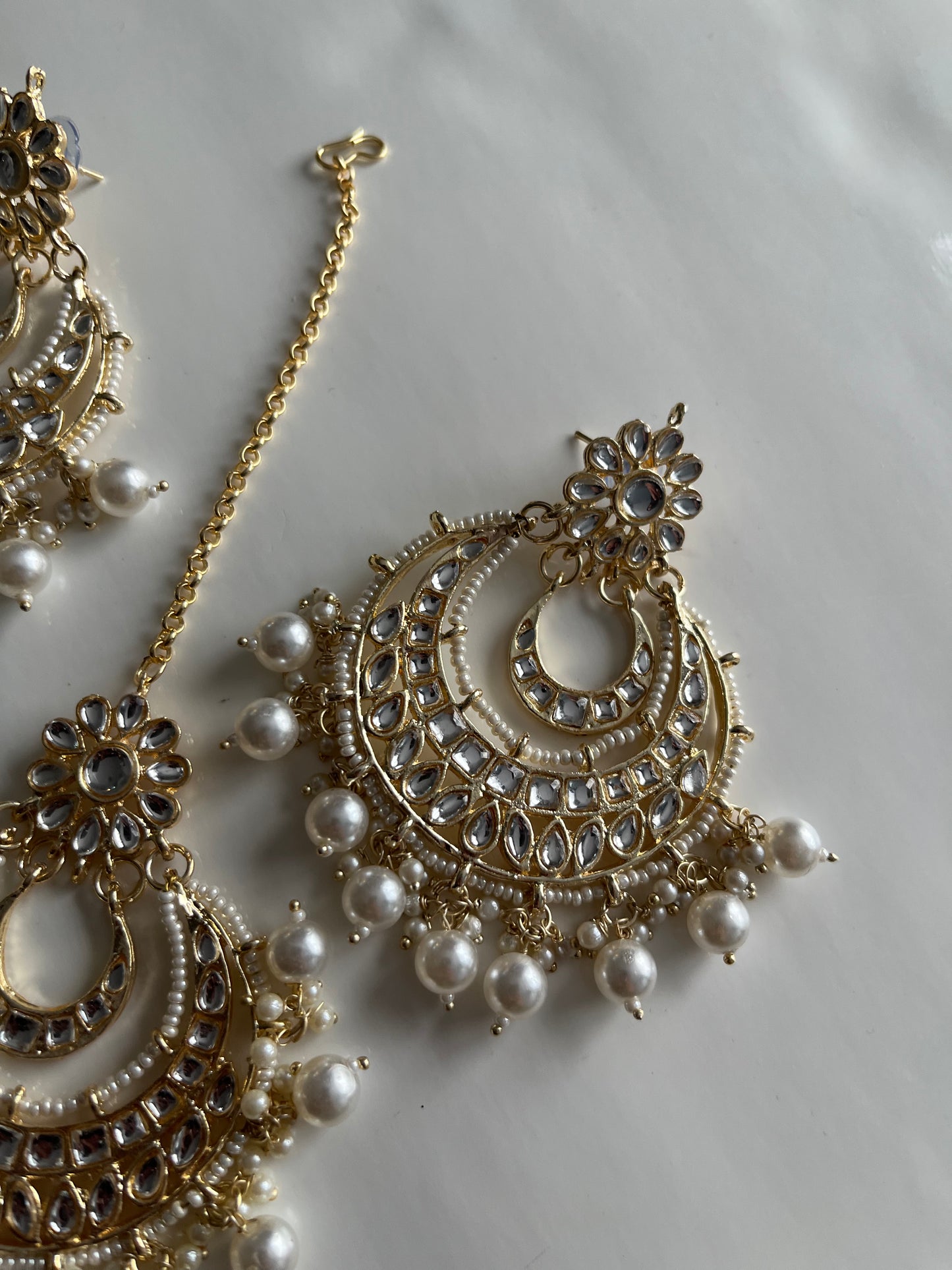 Faux Kundan Earring Tikka