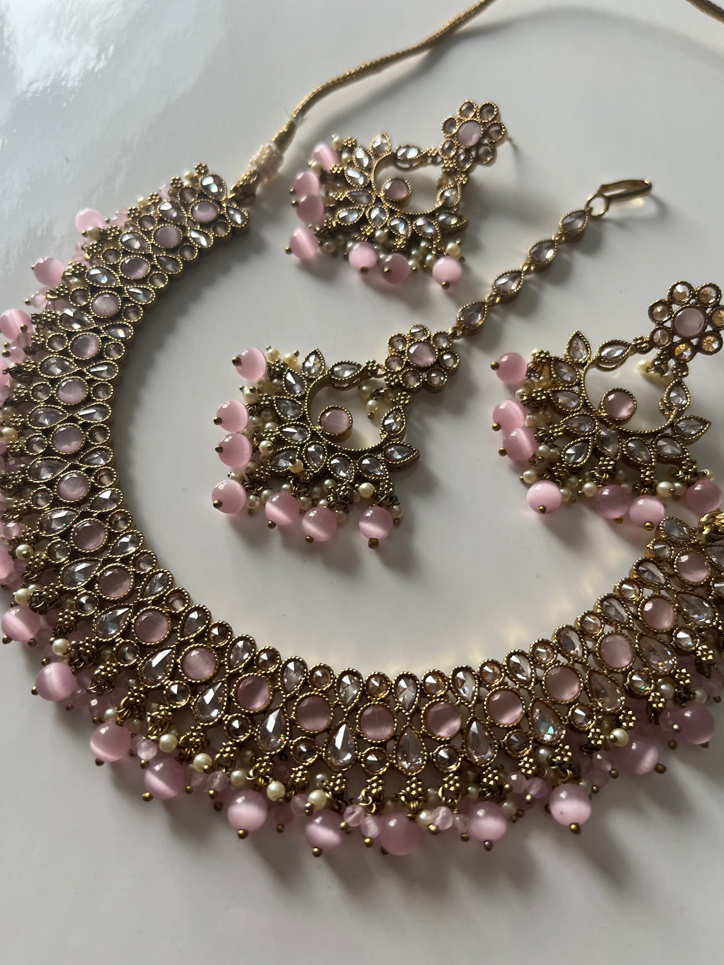 Baby Pink Necklace Set