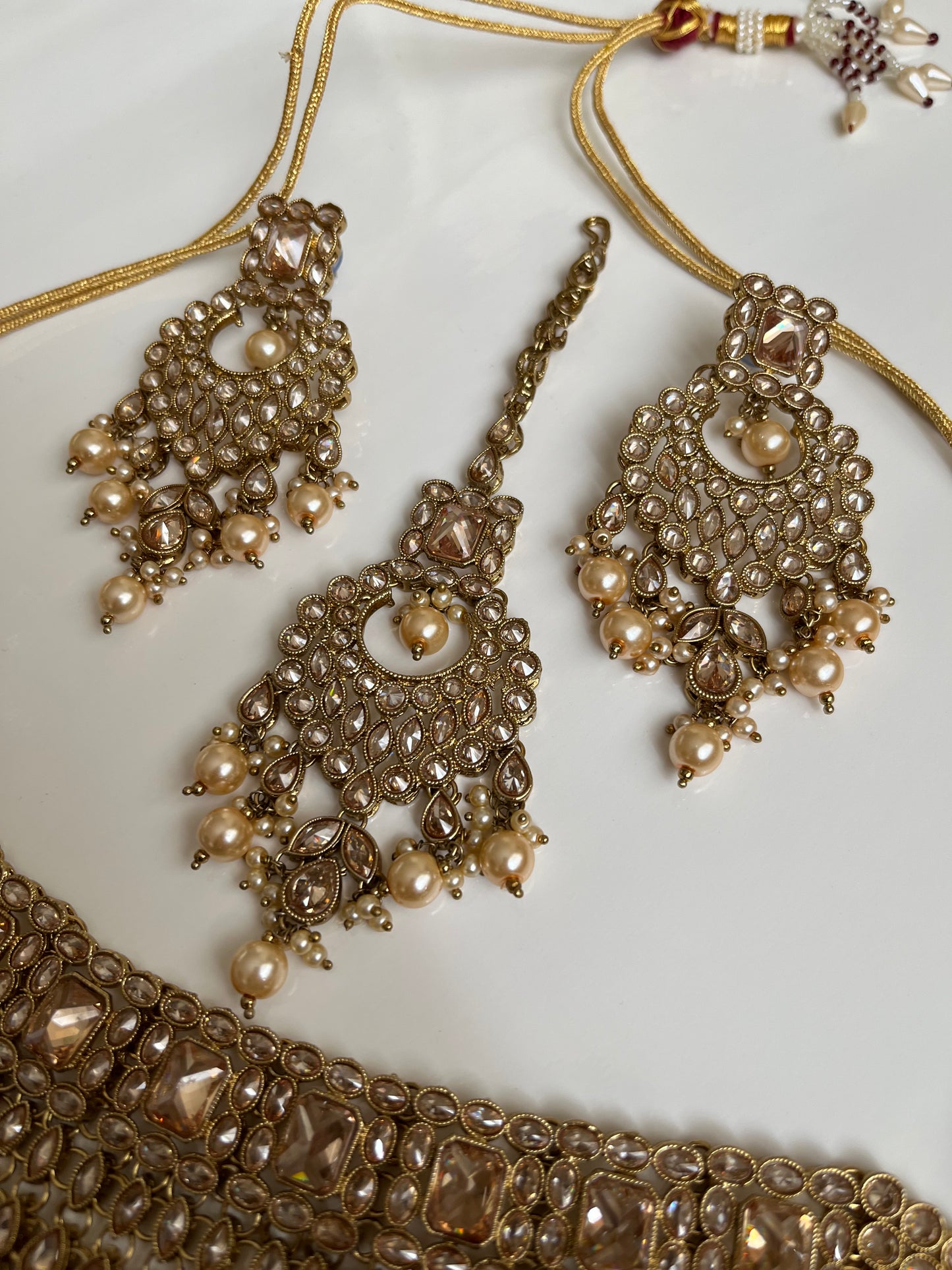 Bridal Drop Necklace Set