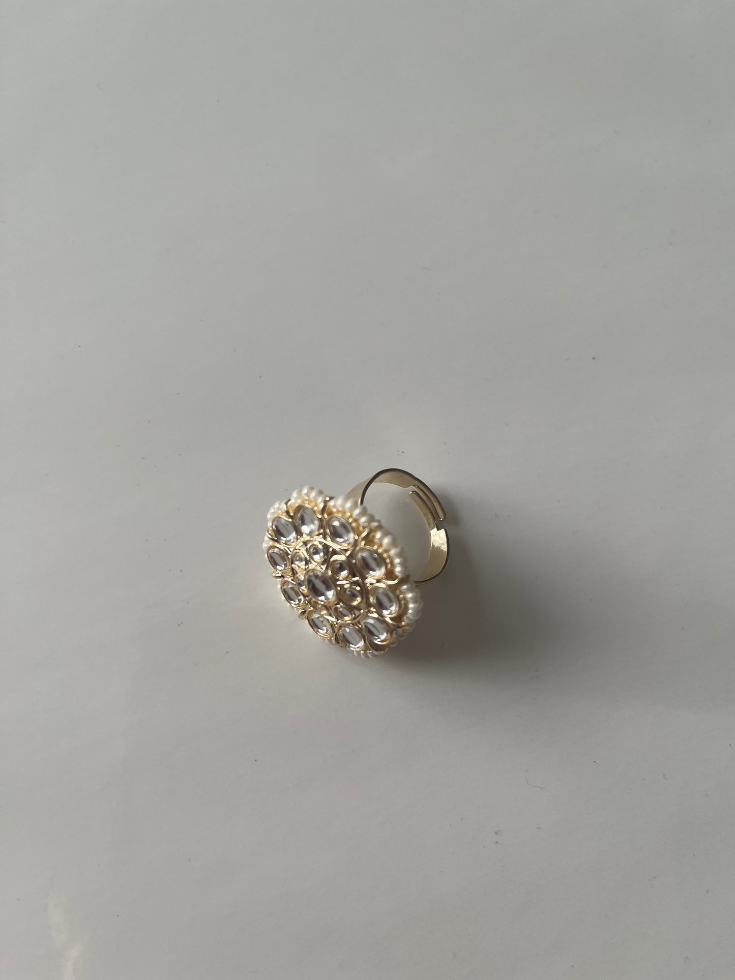 Light Gold Pearl Ring