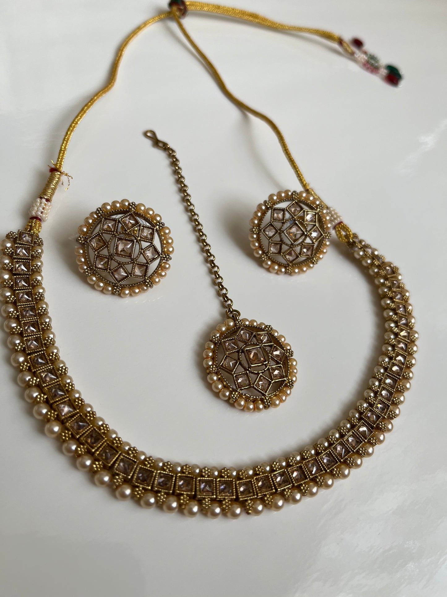 Mini Gold Stud Necklace Set