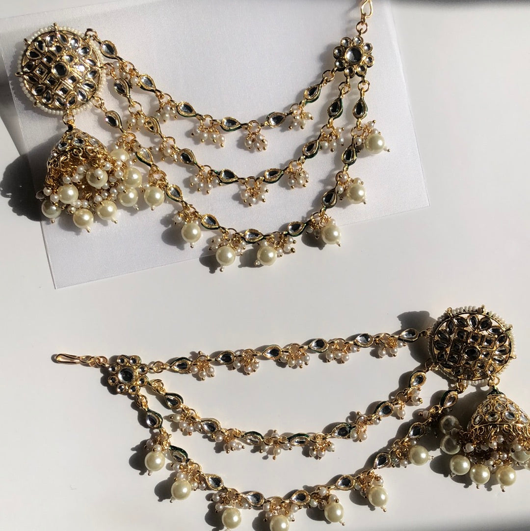 Kundan inspired Sahara Jumke