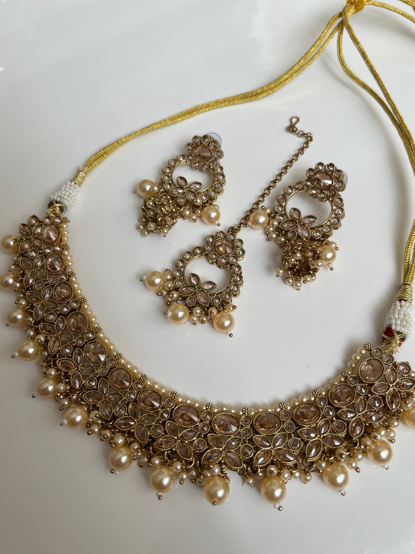 Polki Gold Necklace Set