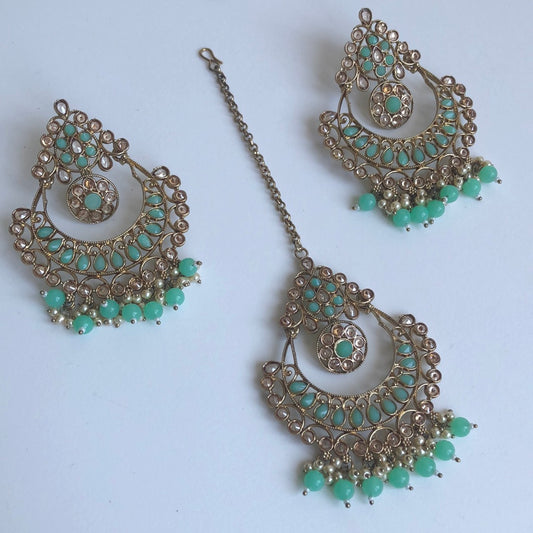 Neon Green Chandelier Earrings