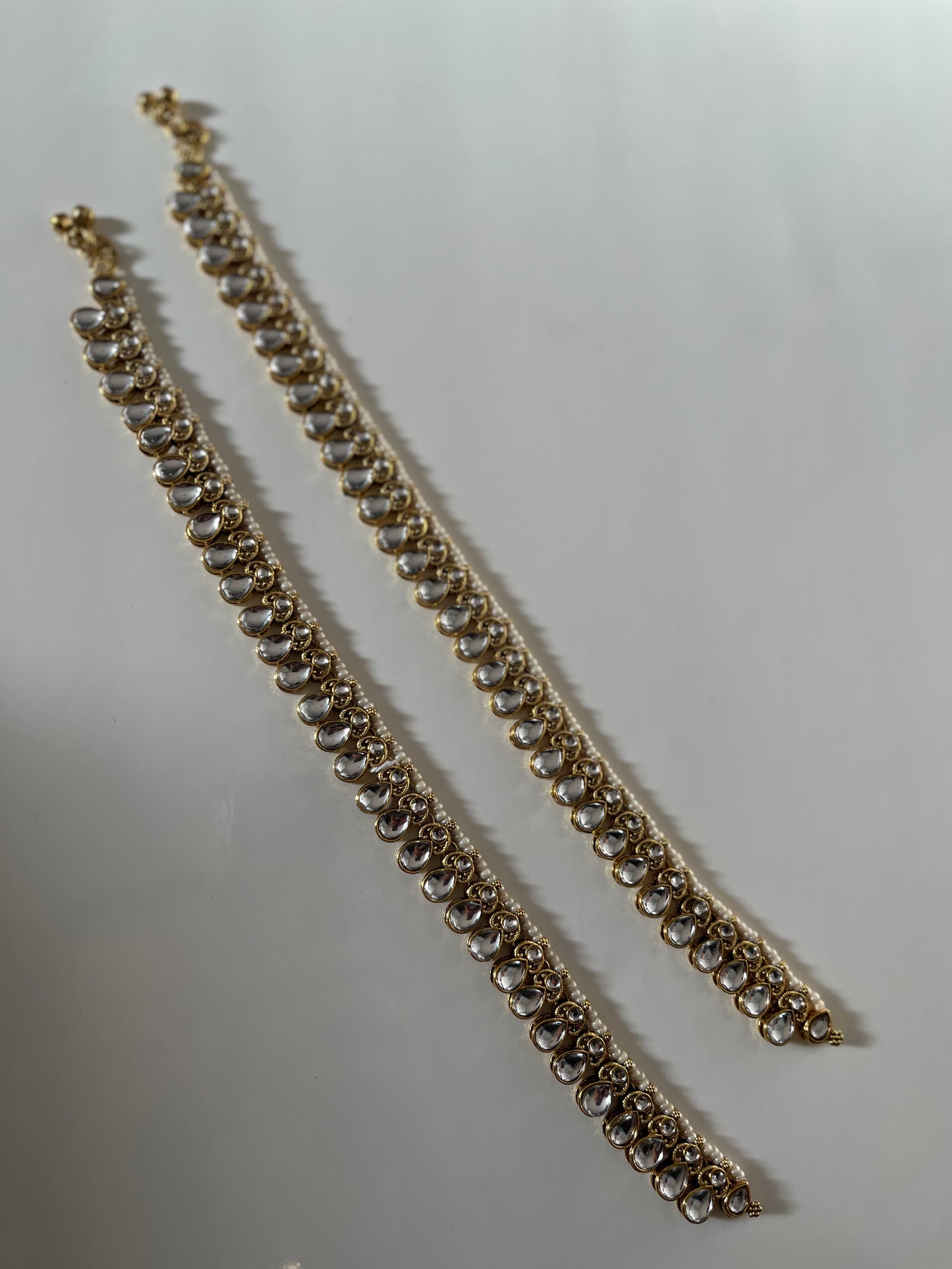 Faux Kundan Anklets/Jhanjara