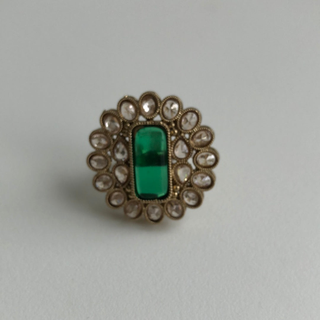 Green Statement Ring