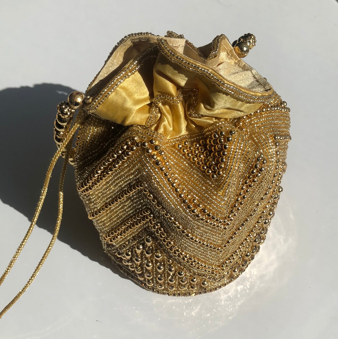 Beaded embroidered Potli bag