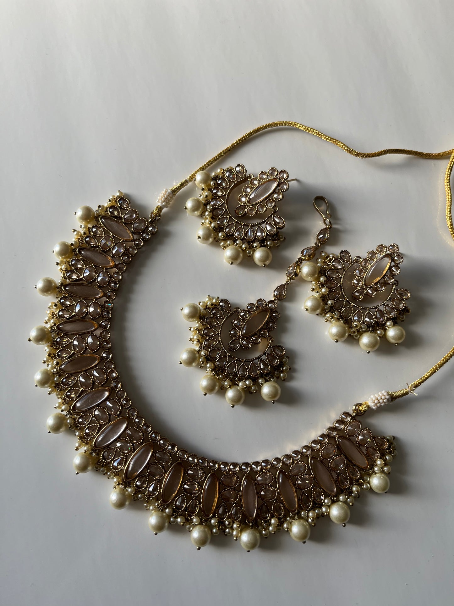 Sangeet Gold Polki Necklace Set