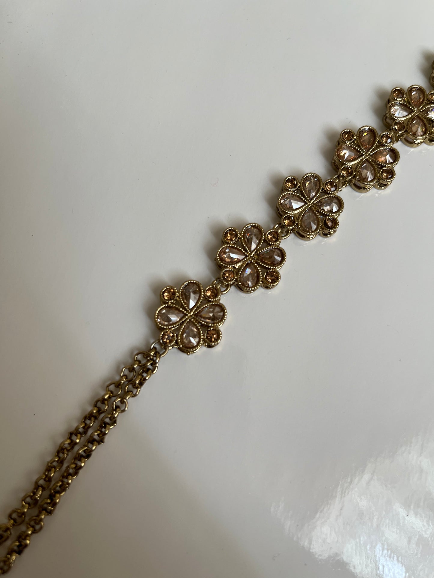 High quality Polki Flower Waistchain