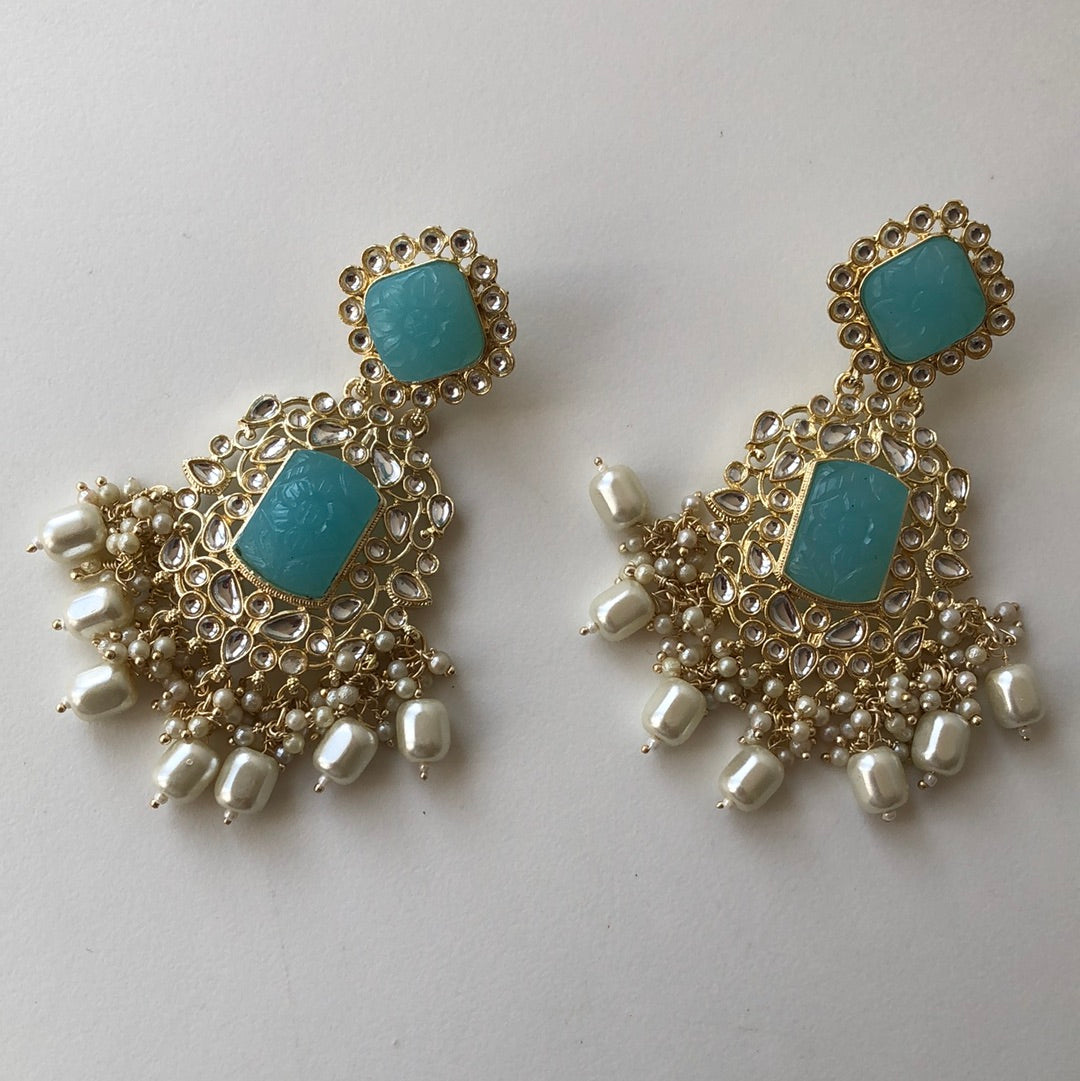 Ballroom Tiffany Blue Earrings