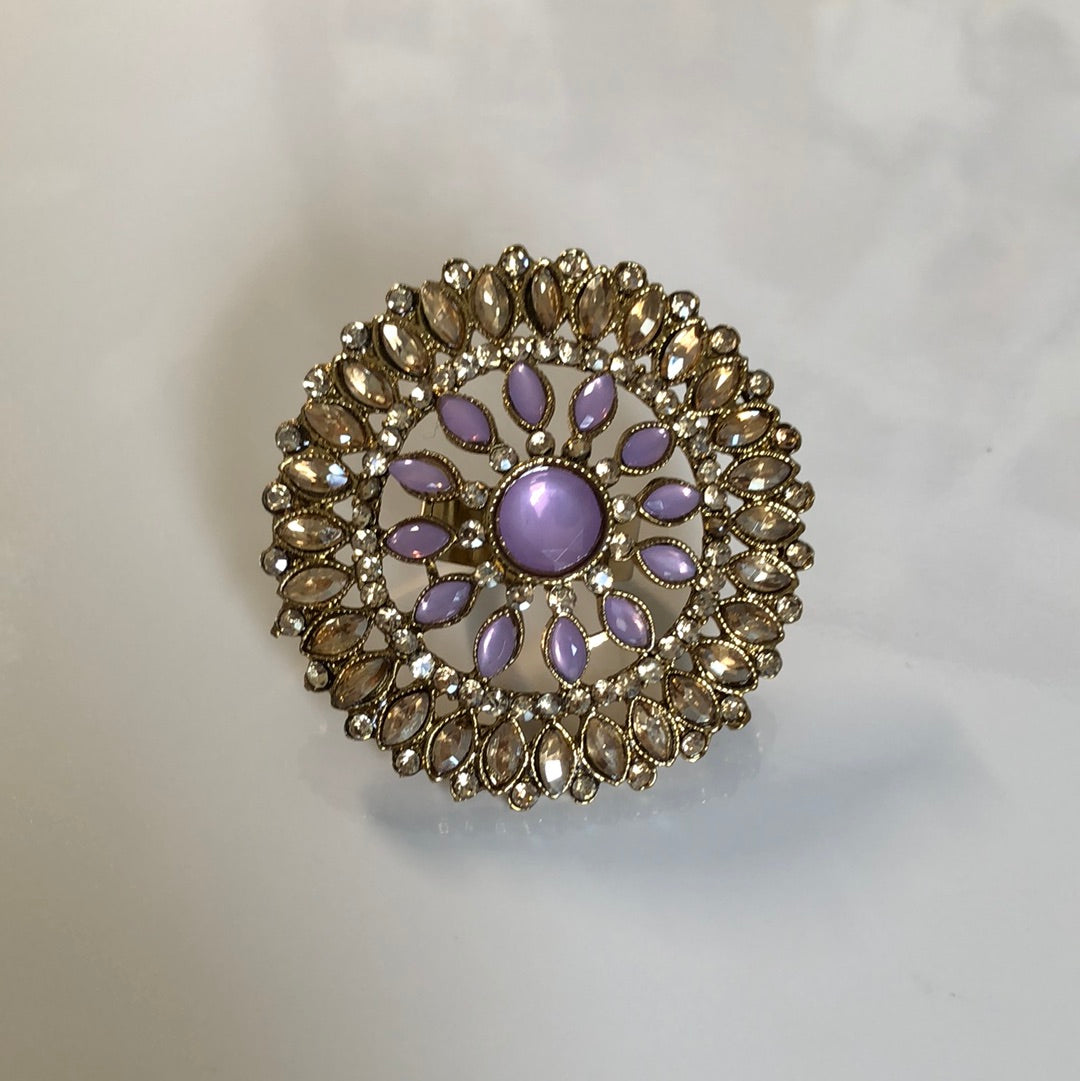 Lavender Statement Ring