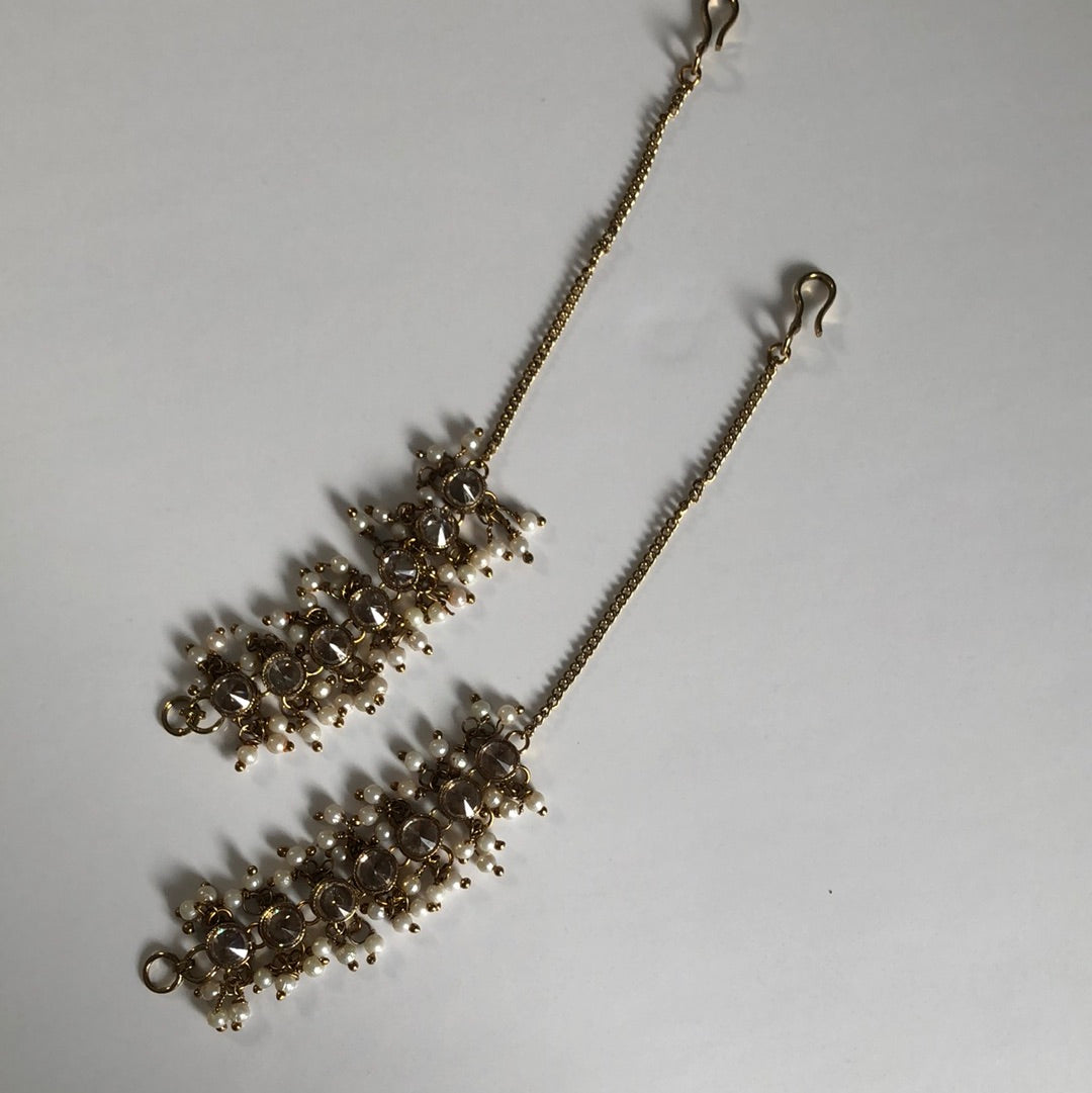 Stunning Crystal Sahara Earring to Hair Extensions